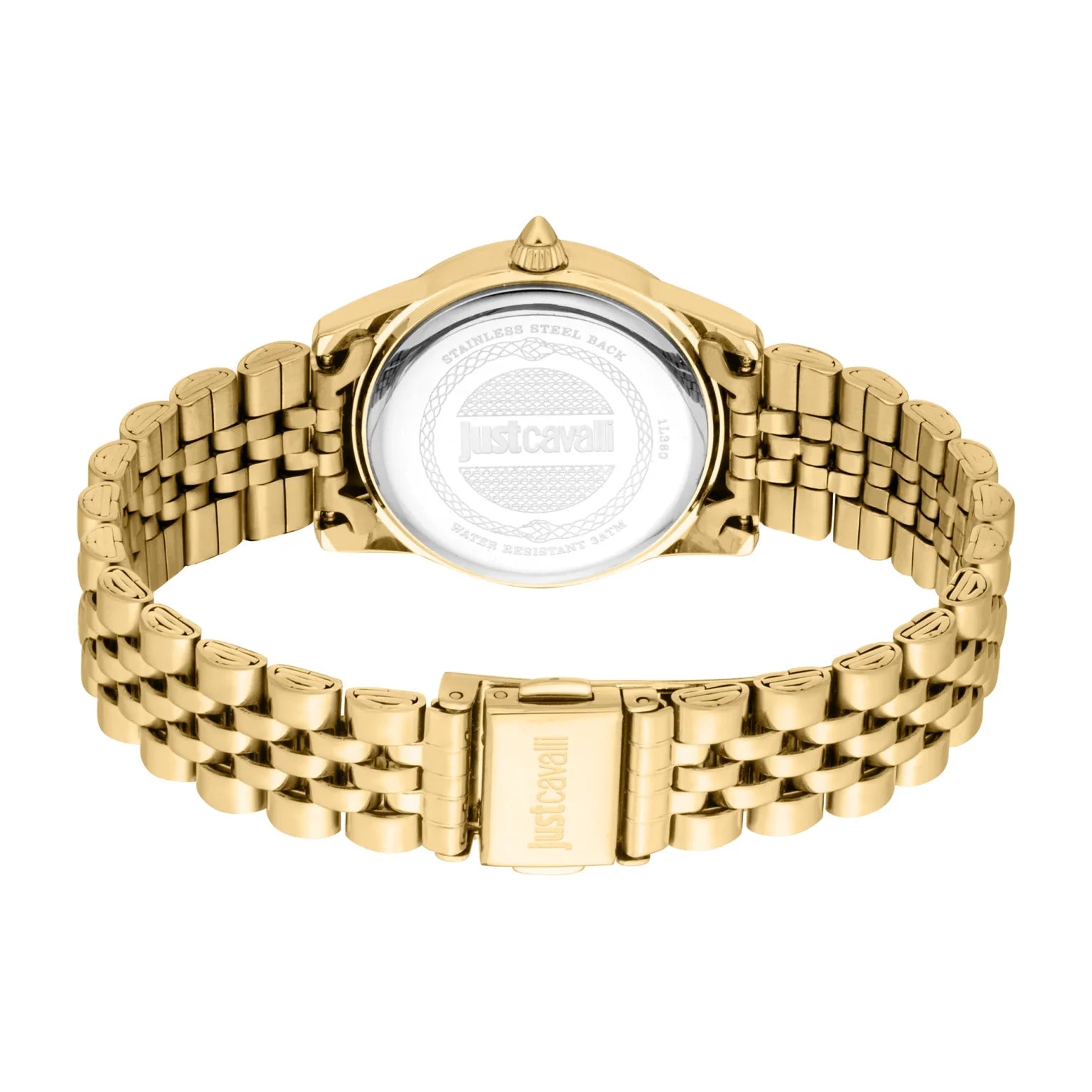 Комплект дамски часовник и гривна Women’s watch Just Cavalli SET Sublime Animalier JC1L360M0055 Yellow Gold Silver