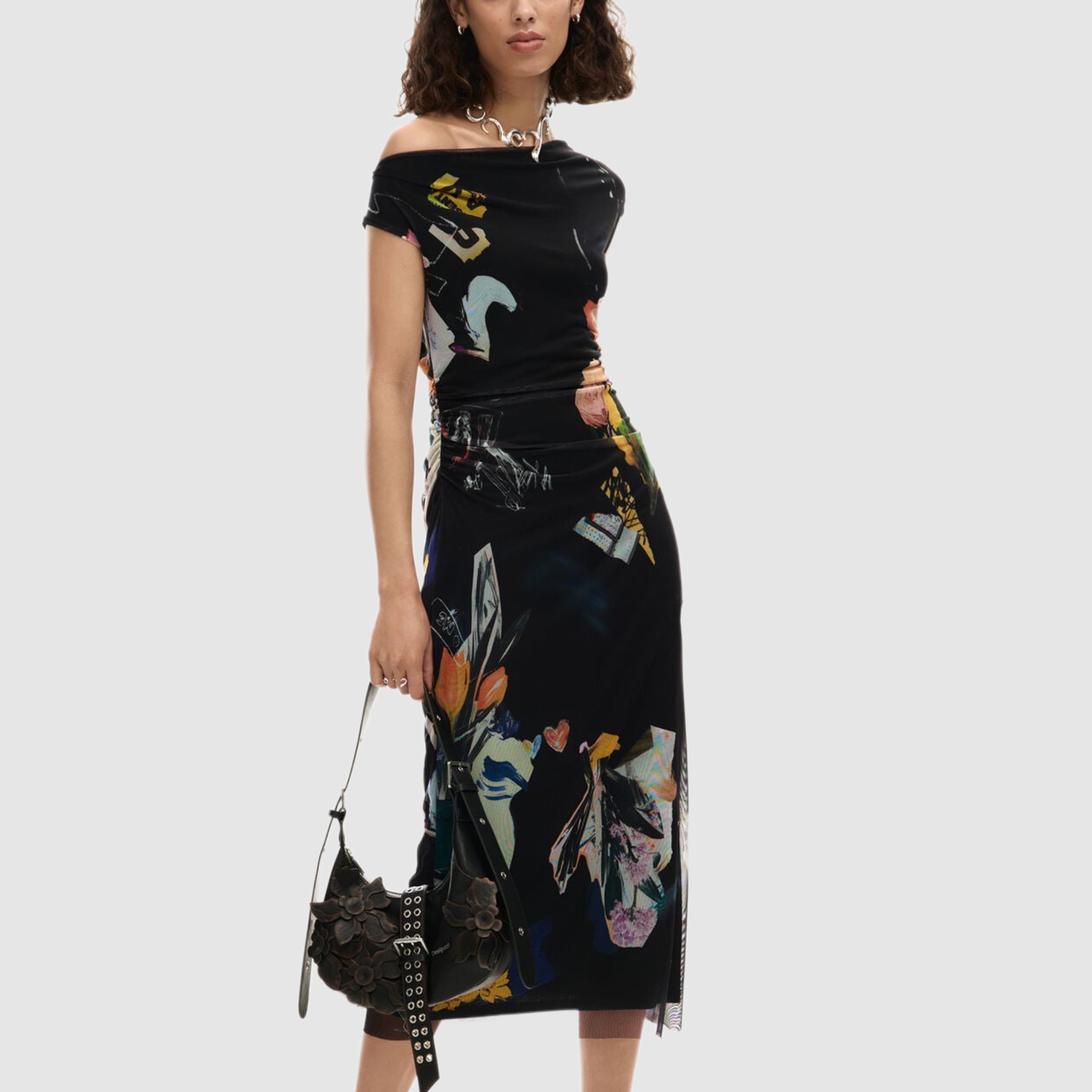 Дамска рокля Desigual women’s dress 26SWVK29 2000 front view