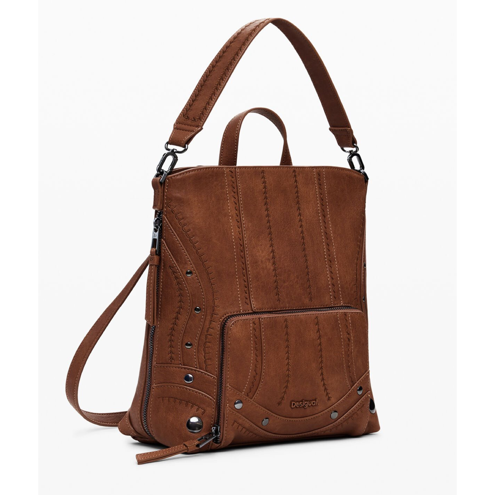 Дамска кафява раница Desigual Women Rucksack 25WAKP23 Side View