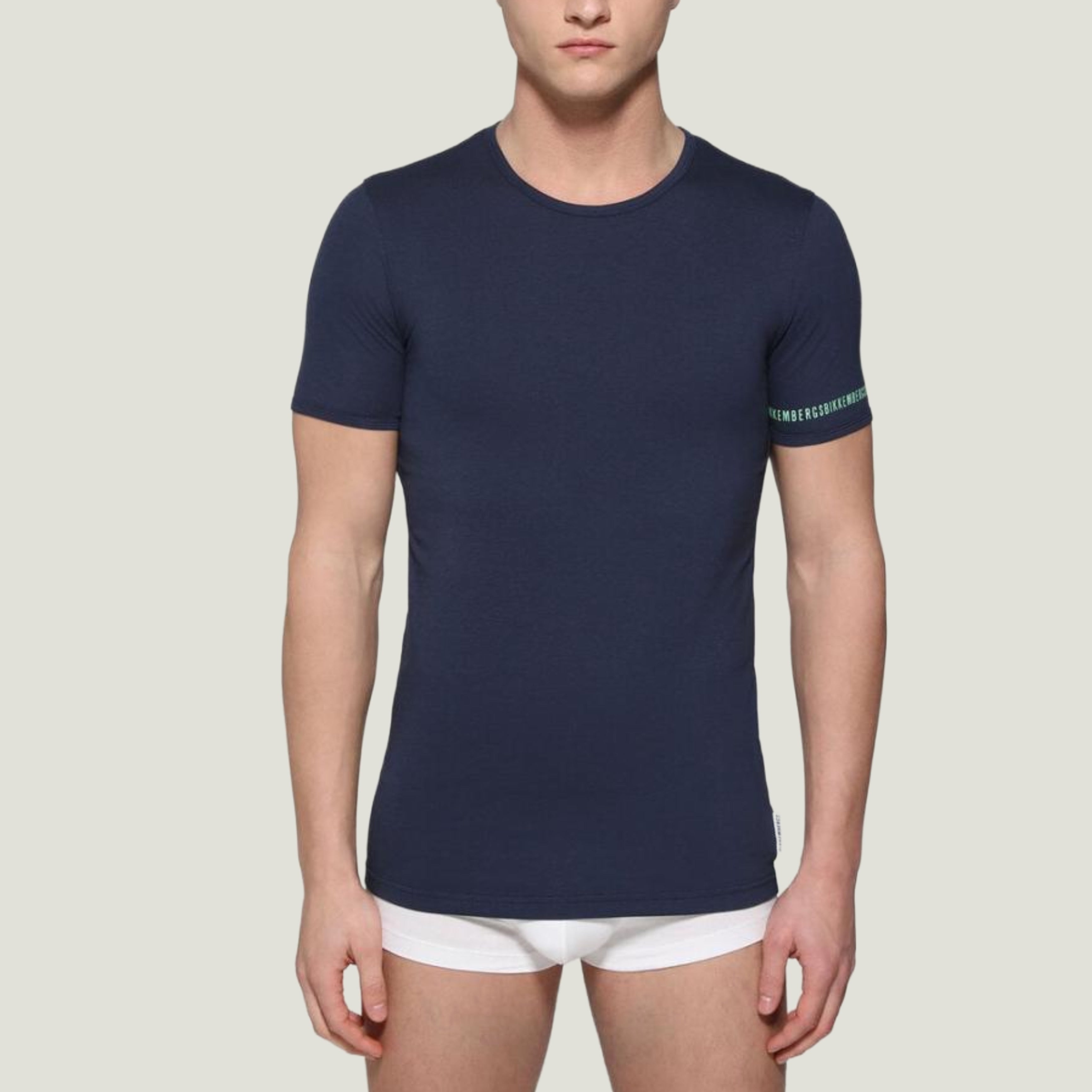 Мъжка тениска бельо Bikkembergs BKK1UTS05BI0055 в тъмно синьо