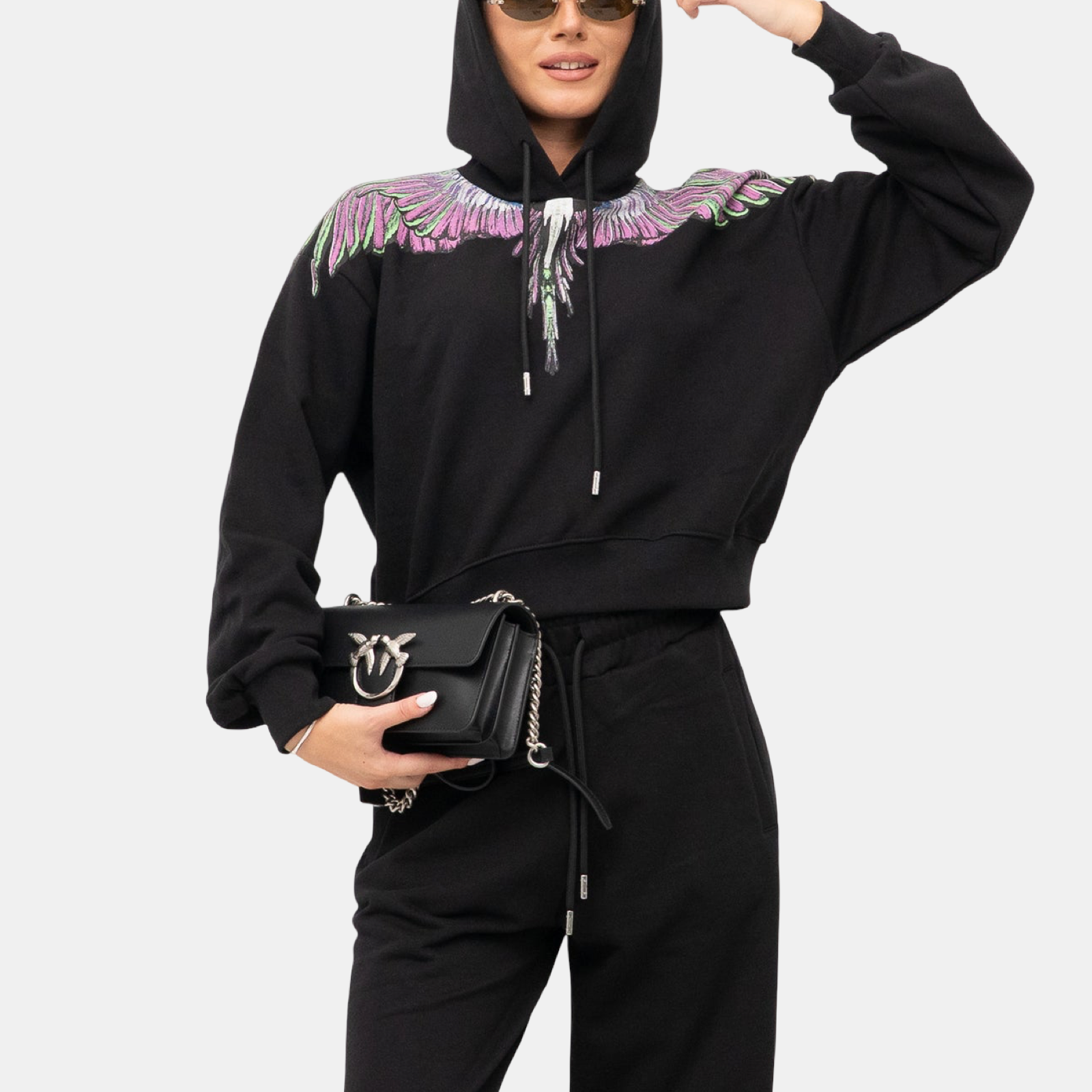 Дамско худи Marcelo Burlon County Of Milan Women Hoodie 25ICM30002 Front View