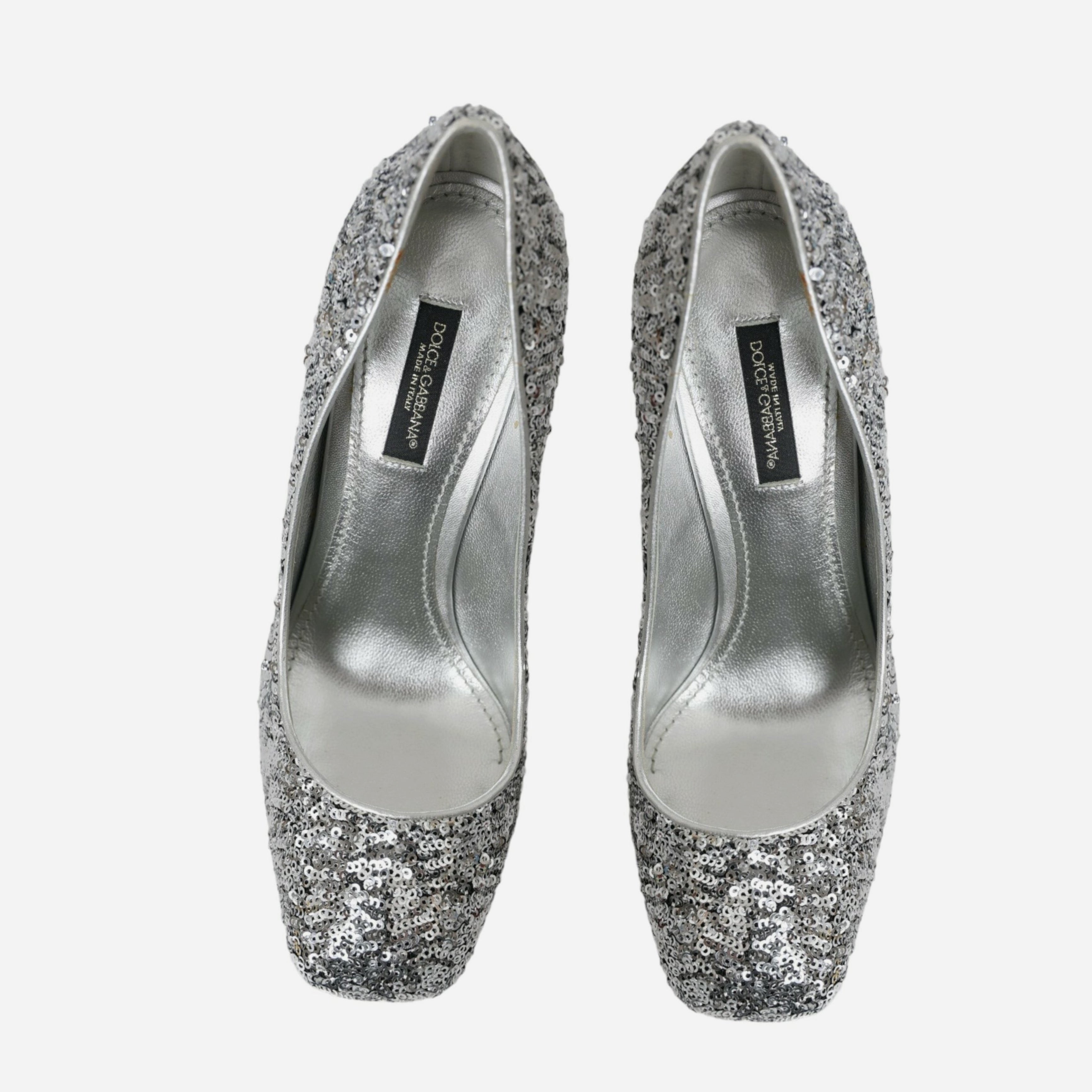 Dolce & Gabbana Sequin Embellished Heels
