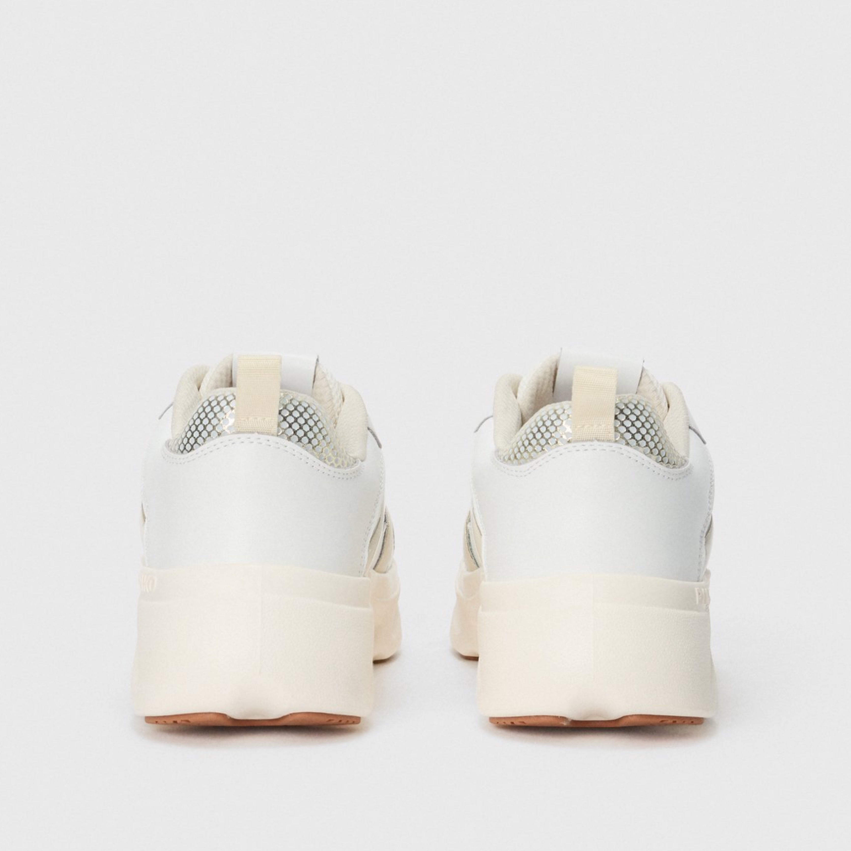 Дамски маратонки Women’s sneakers Pinko SS0127E036 White/Light Gold ZHC heels view