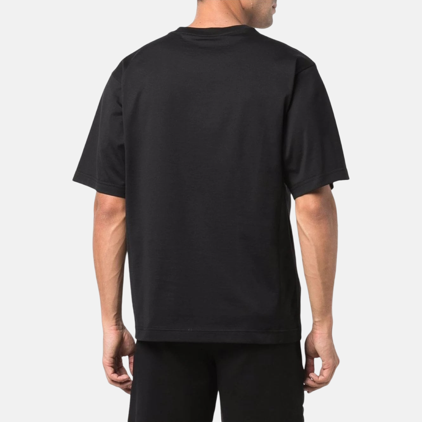 Мъжка черна тениска Dolce & Gabbana Logo Patch Men T-shirt G8NC5Z G7A2H