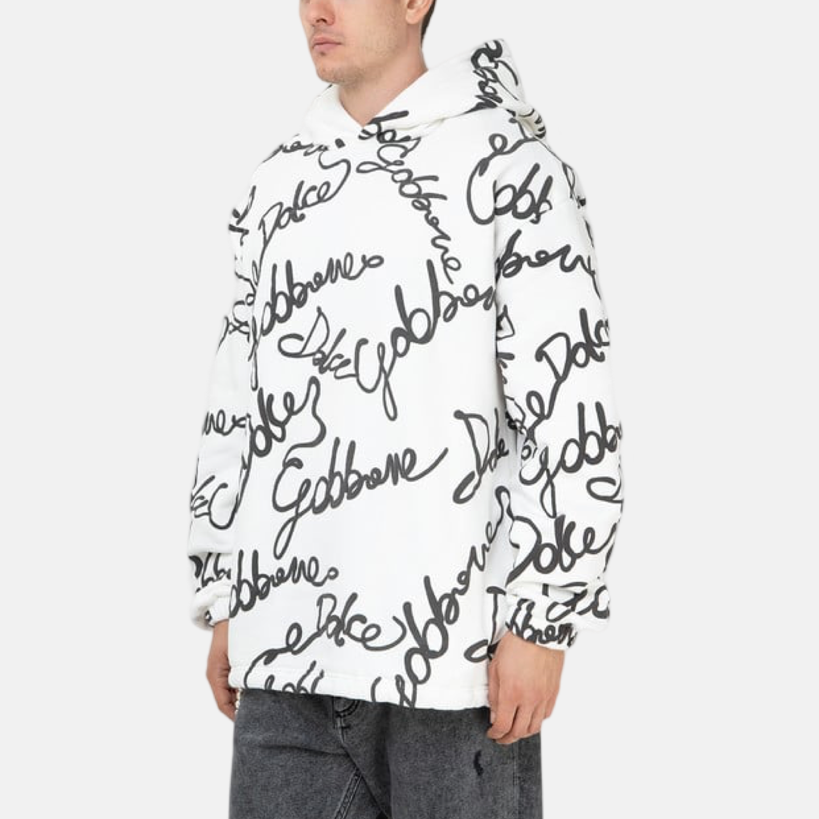 Мъжко бяло худи Dolce & Gabbana G9VU9T FU77G