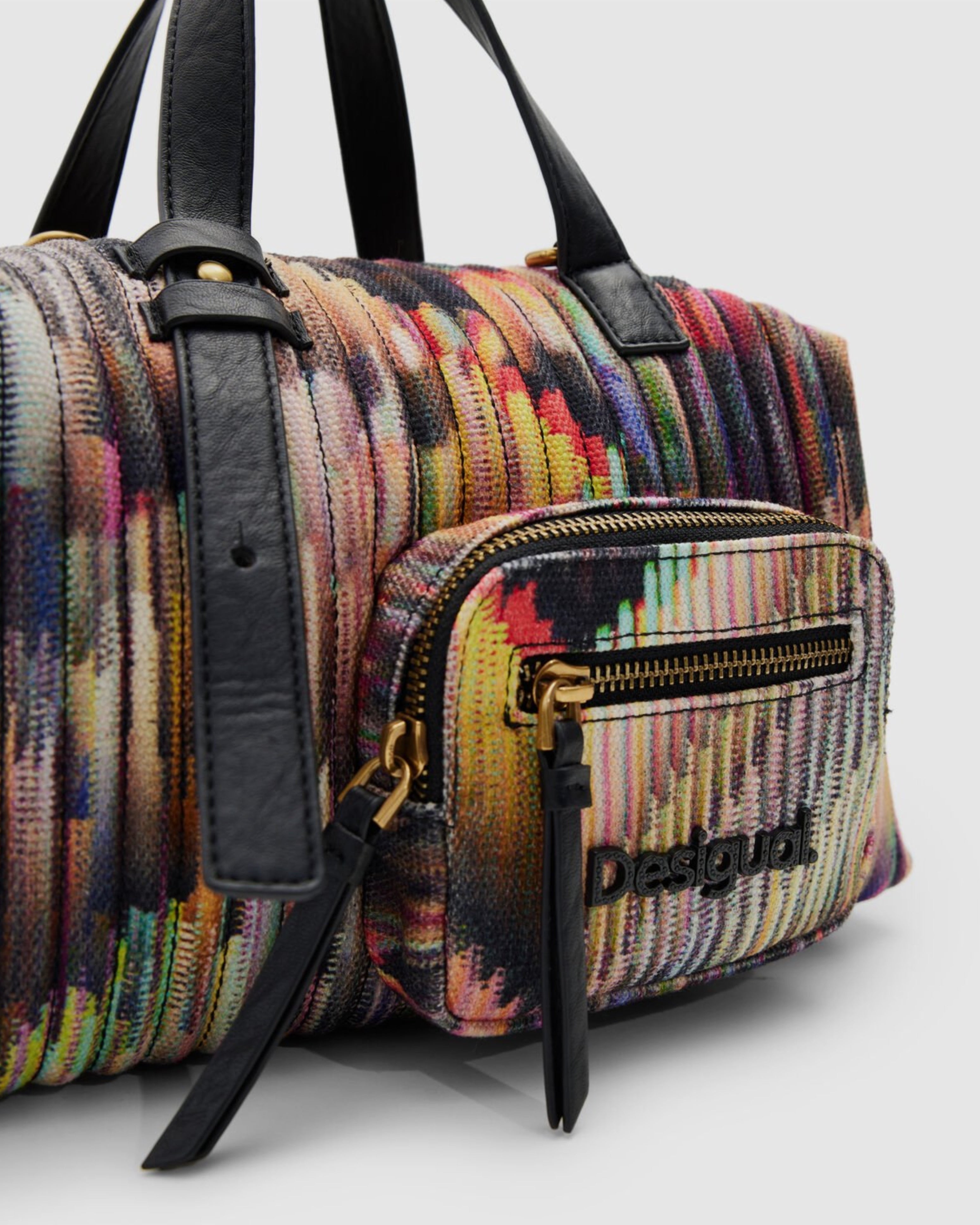 Дамска чанта Women’s canvas handbag Desigual 23WAXA42 9019U Multicolor detail view