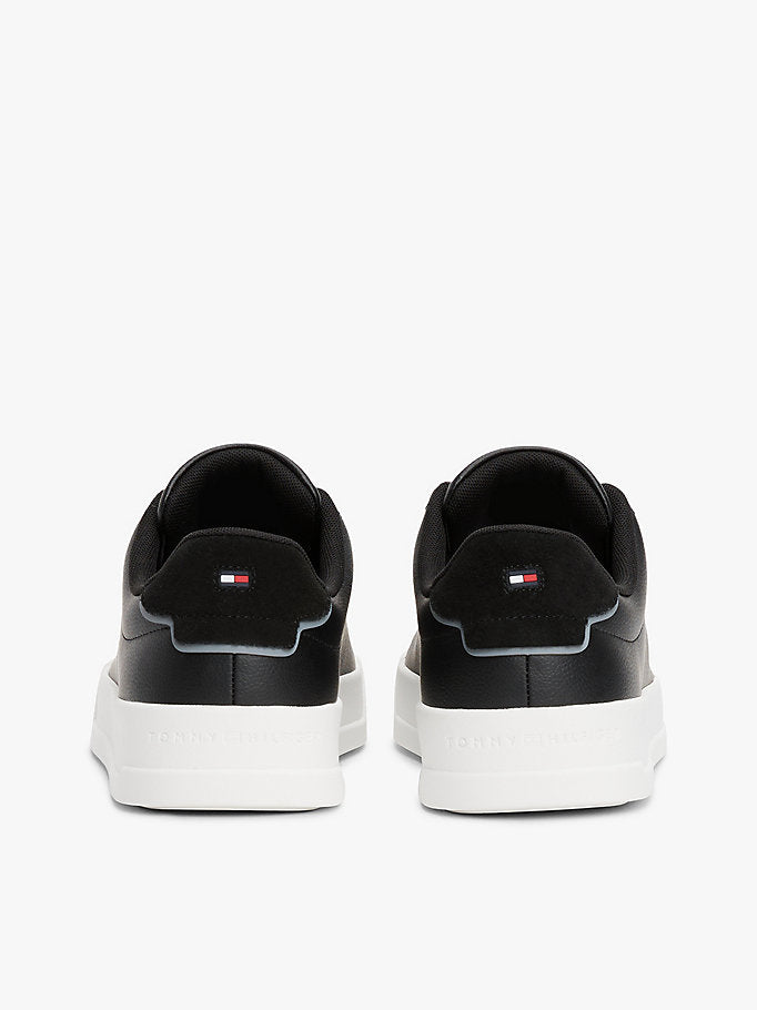 Мъжки кецове Men's Th Court Lth Detail Sneakers FM0FM05367BDS Black heels view