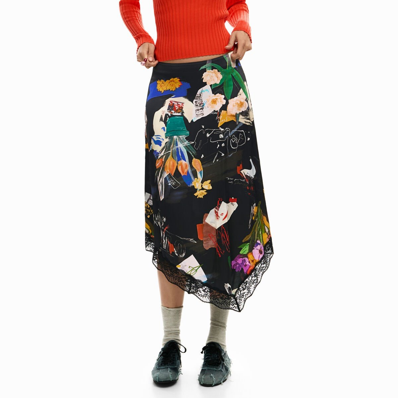 Дамска пола Desigual Women Skirt 26SWFW03 2000 Front View