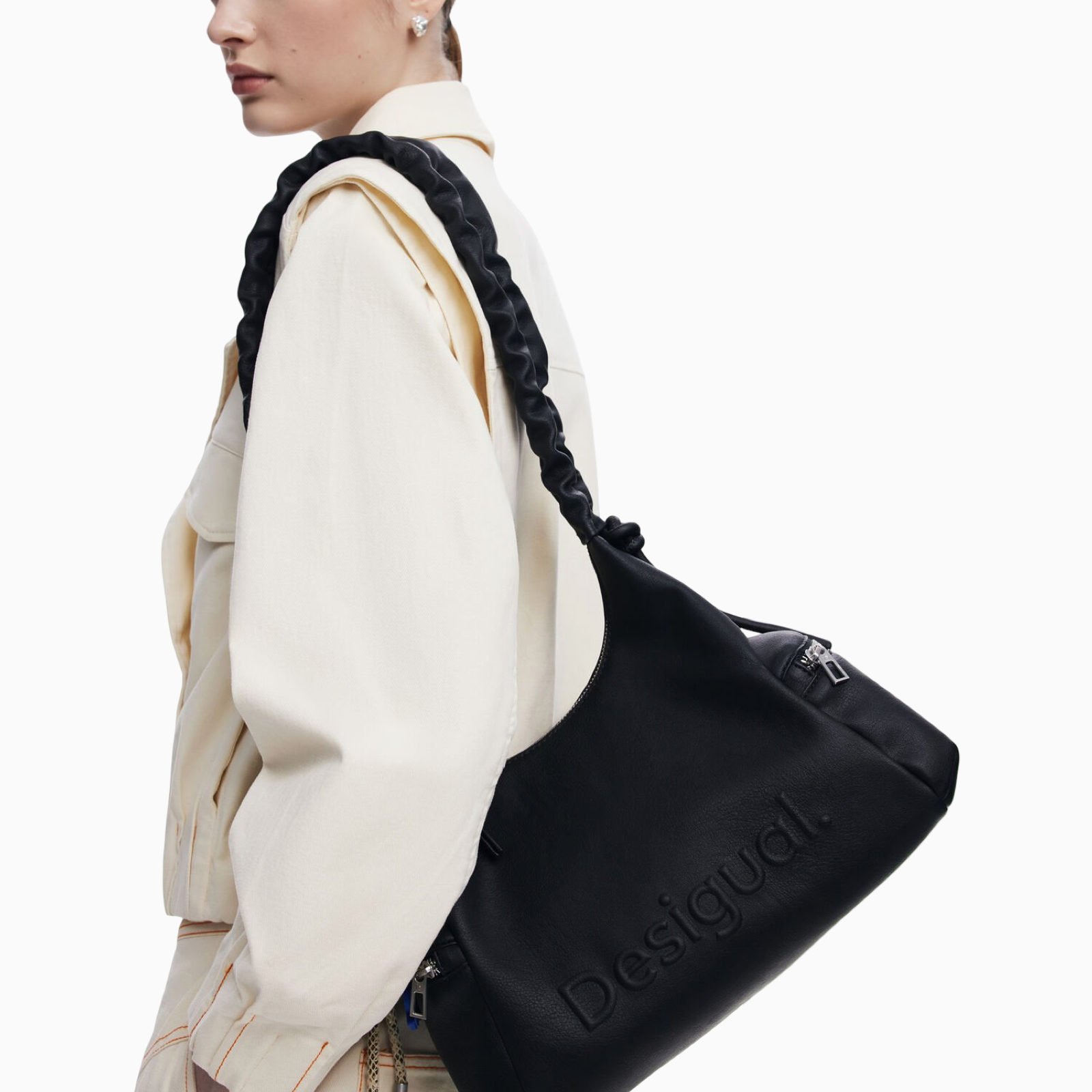 Дамска черна чанта Desigual Women Handbag 25WAXP98 Model View