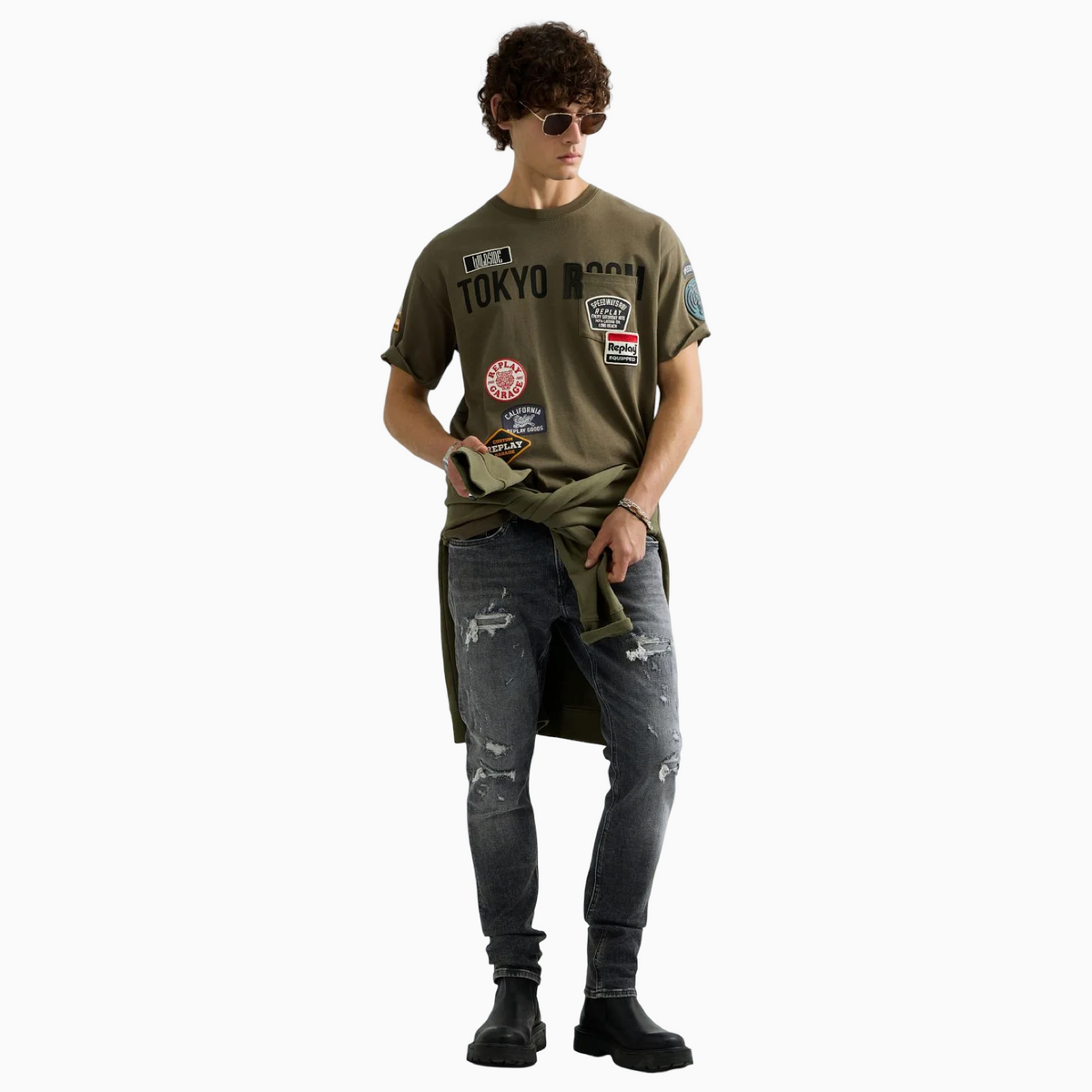 Мъжка тениска Replay Men T-shirt M13MA.000.7242KW-C00G Front View