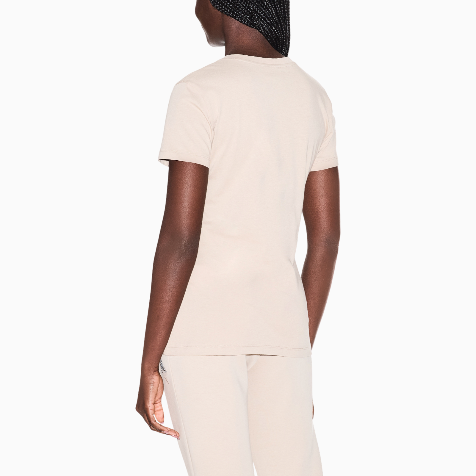 Дамска бежова тениска Armani Exchange Women T-shirt XW002330 AF10356 U6223 Back View