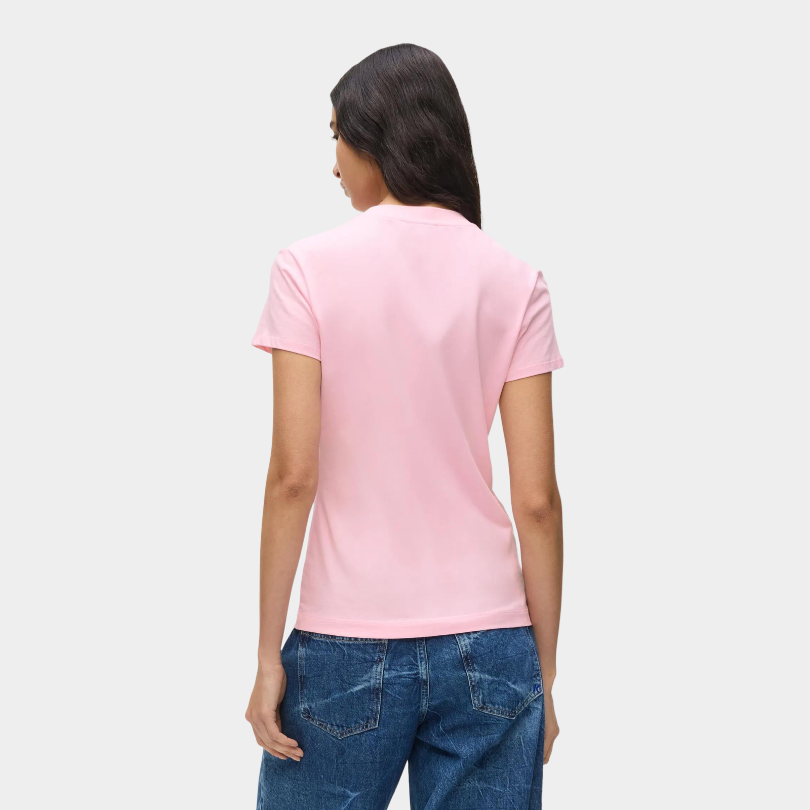 Дамска розова тениска Karl Lagerfeld Jeans Women T-shirt B2W17064 1IF Back View
