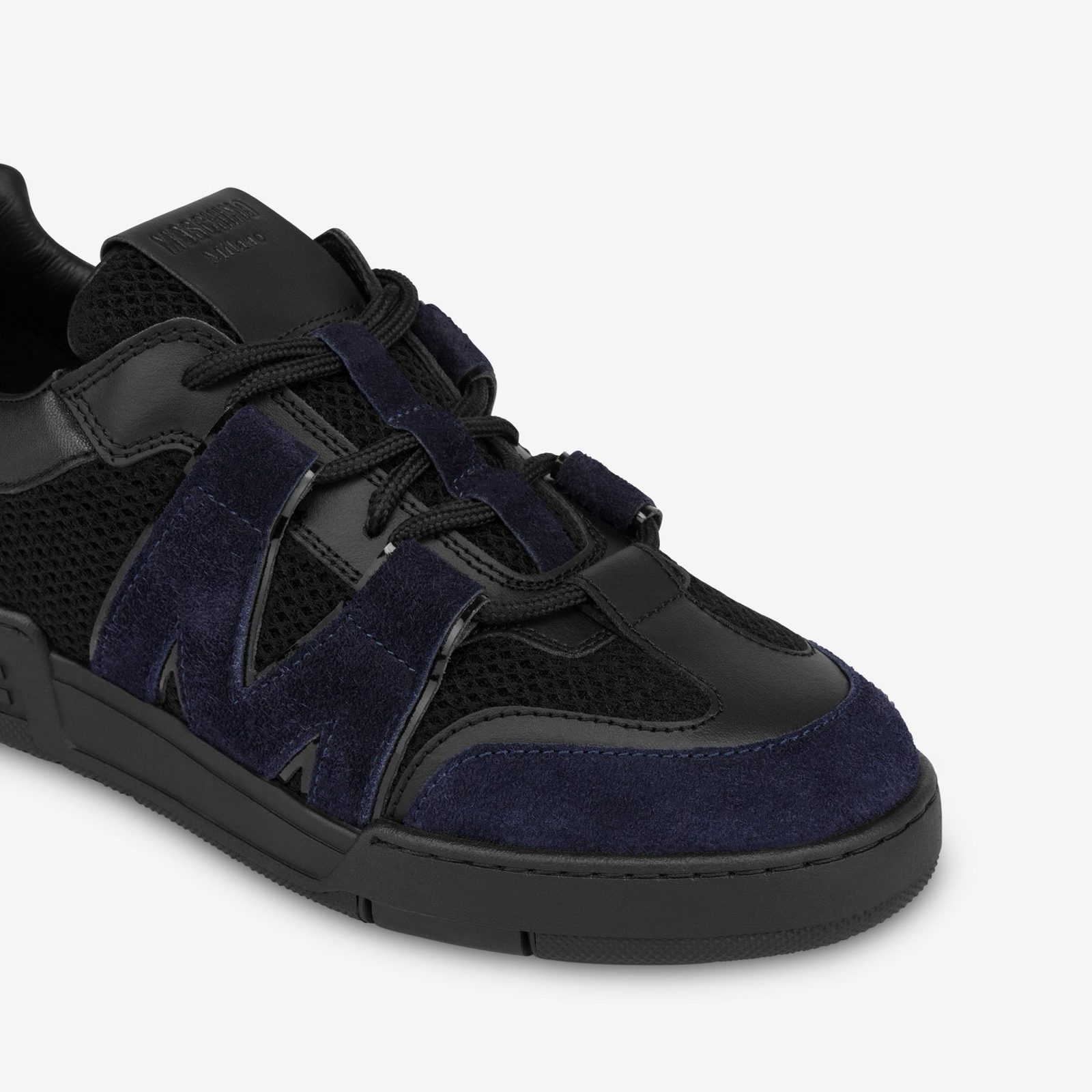 Moschino Leather and Mesh Men Sneakers