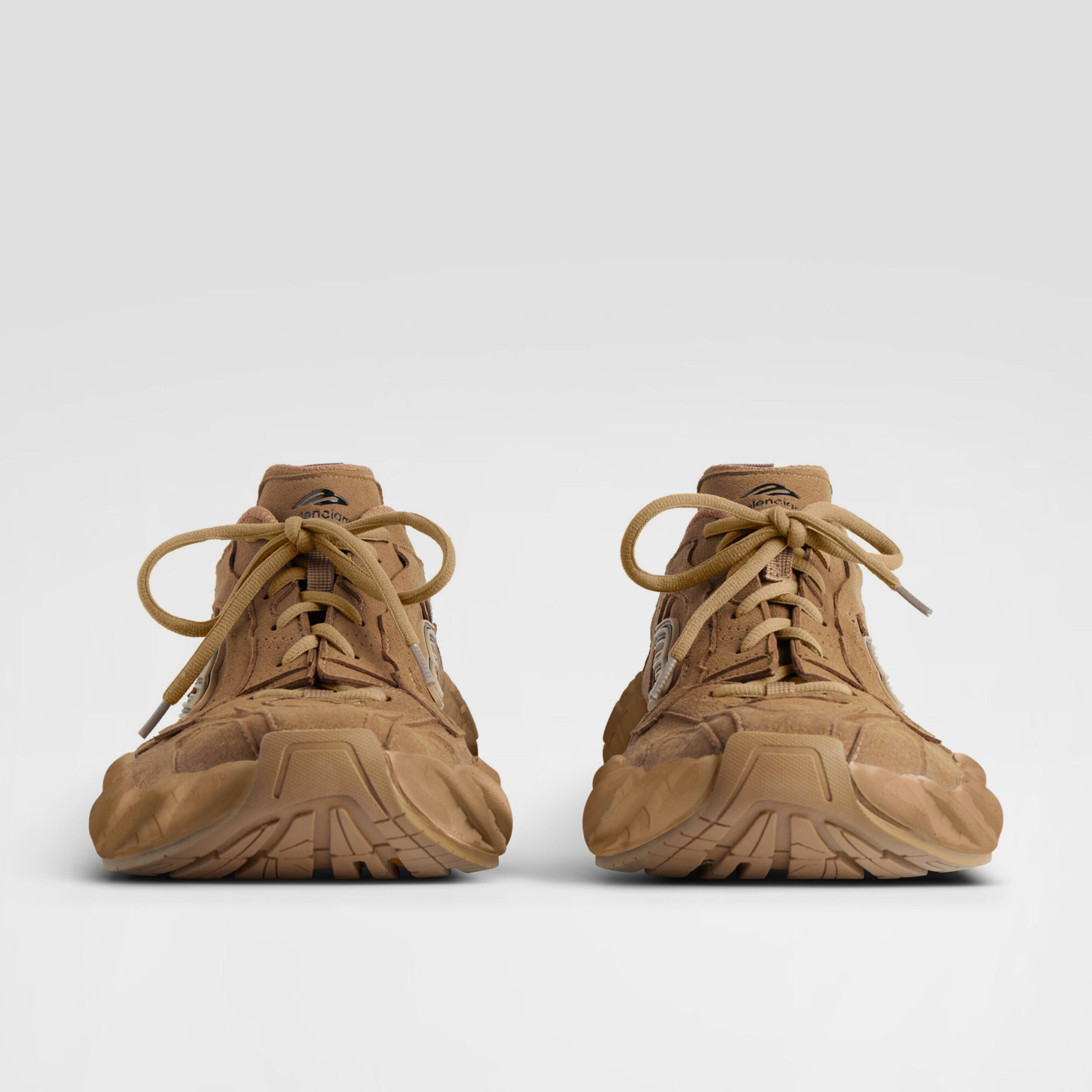 Мъжки кецове от велур Men’s sneakers Balenciaga Monday 825417WMNSS2200 Brown front view