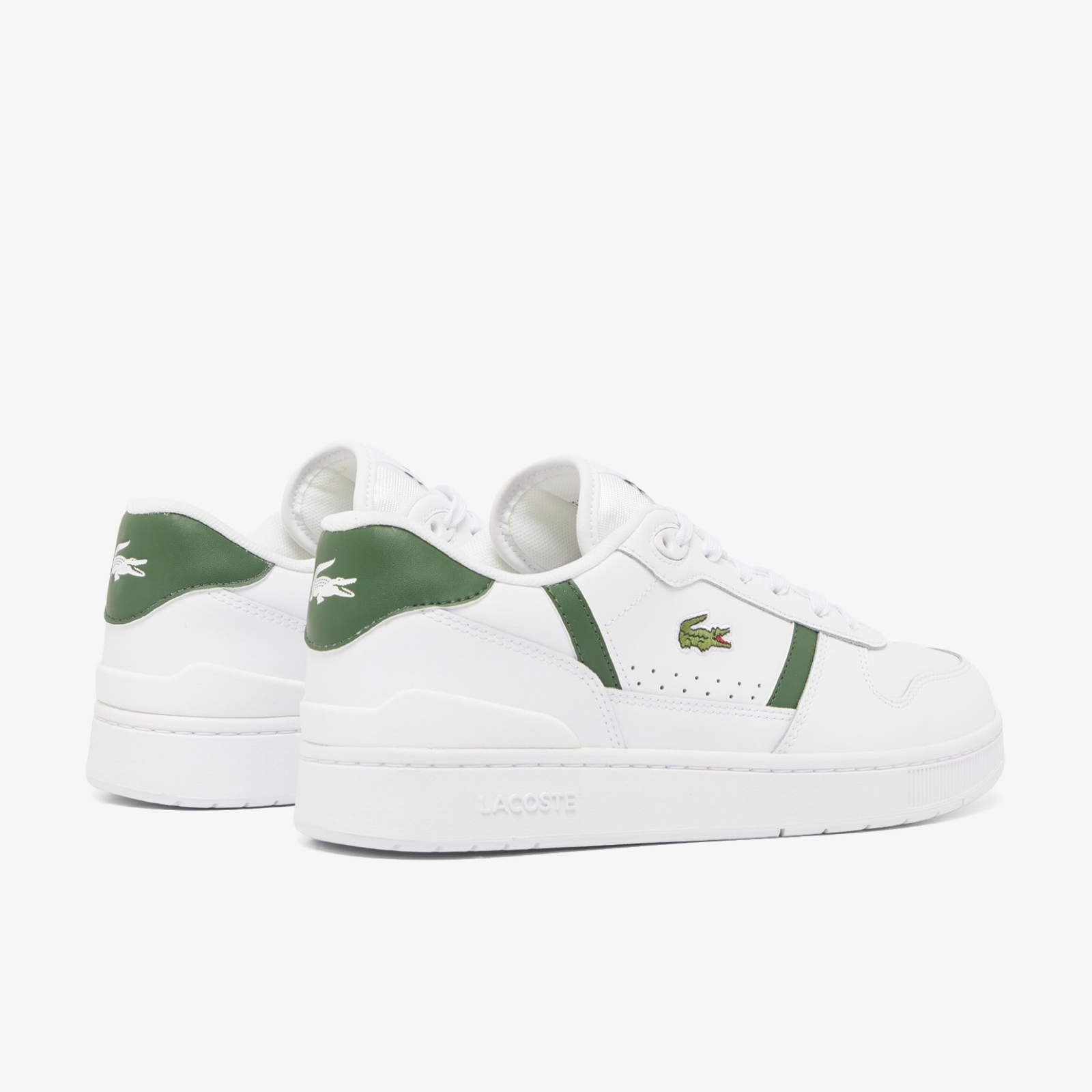 Мъжки бели кецове Lacoste Men Sneakers 48SMA0031 Heel View