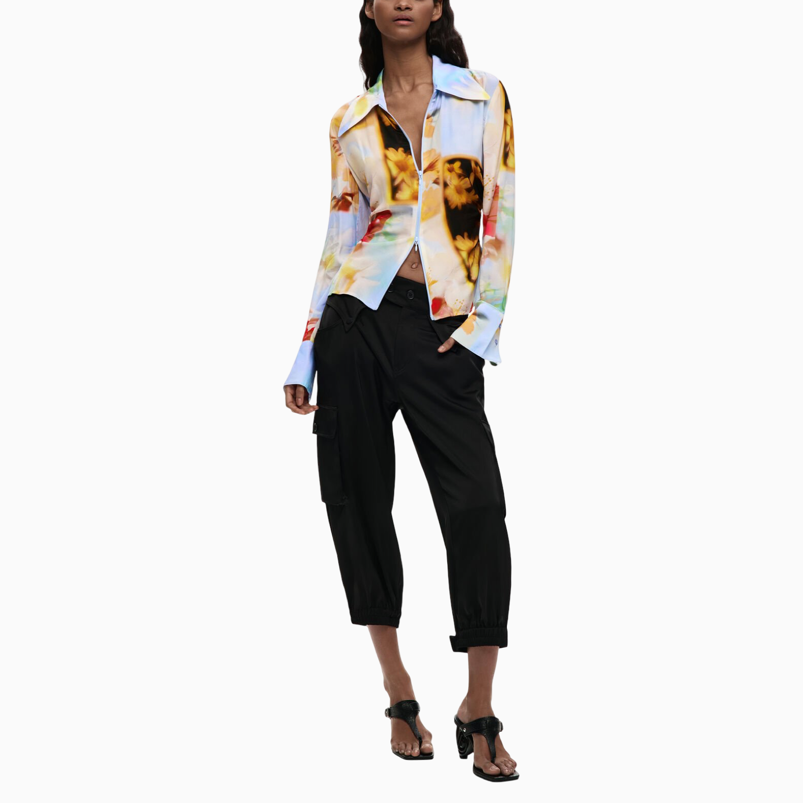 Дамска риза Desigual Women Shirt 26SWCW06 8018 Front View