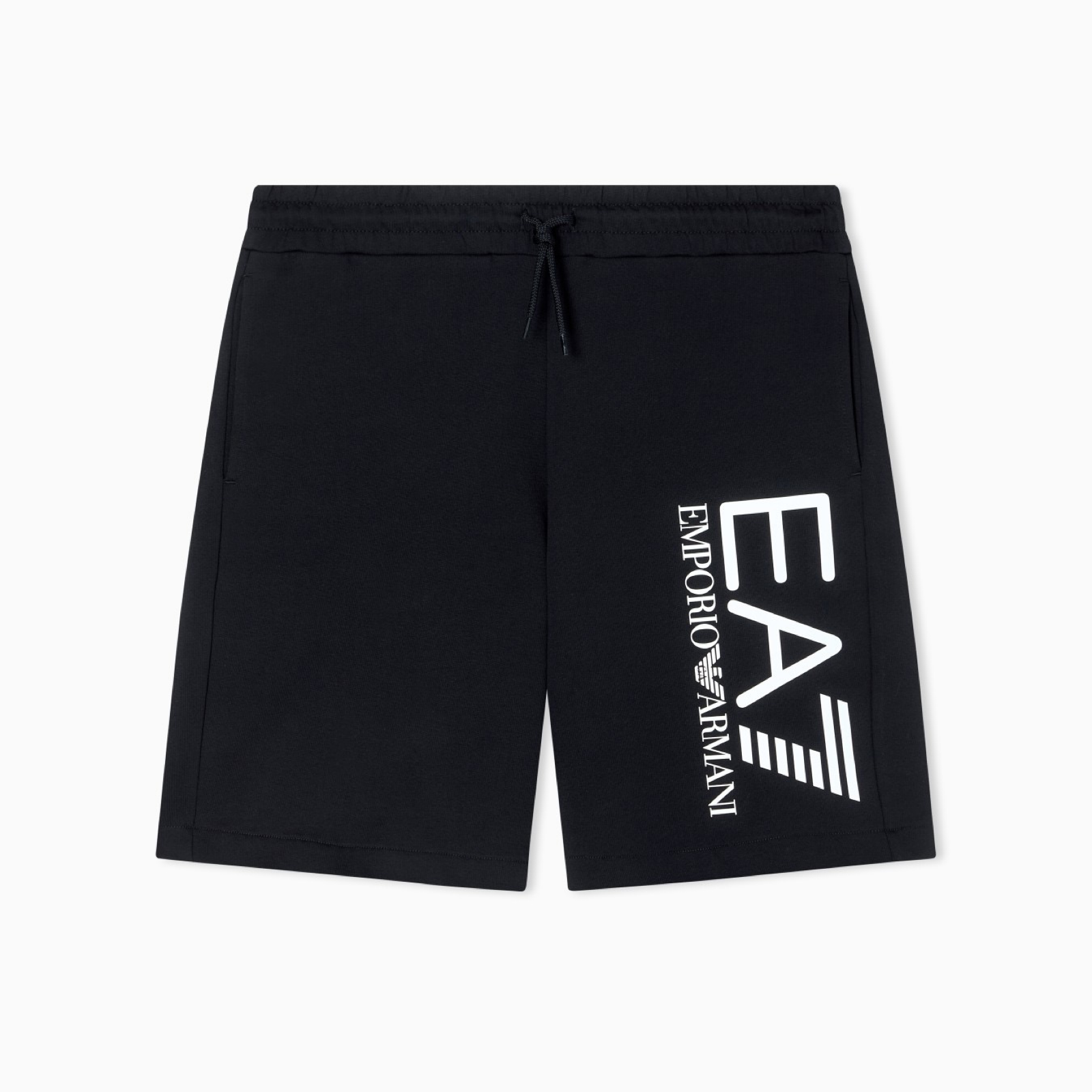 Мъжки черни къси панталони EA7 Emporio Armani Men Shorts 7M001414 AF22266 UC001 Front View