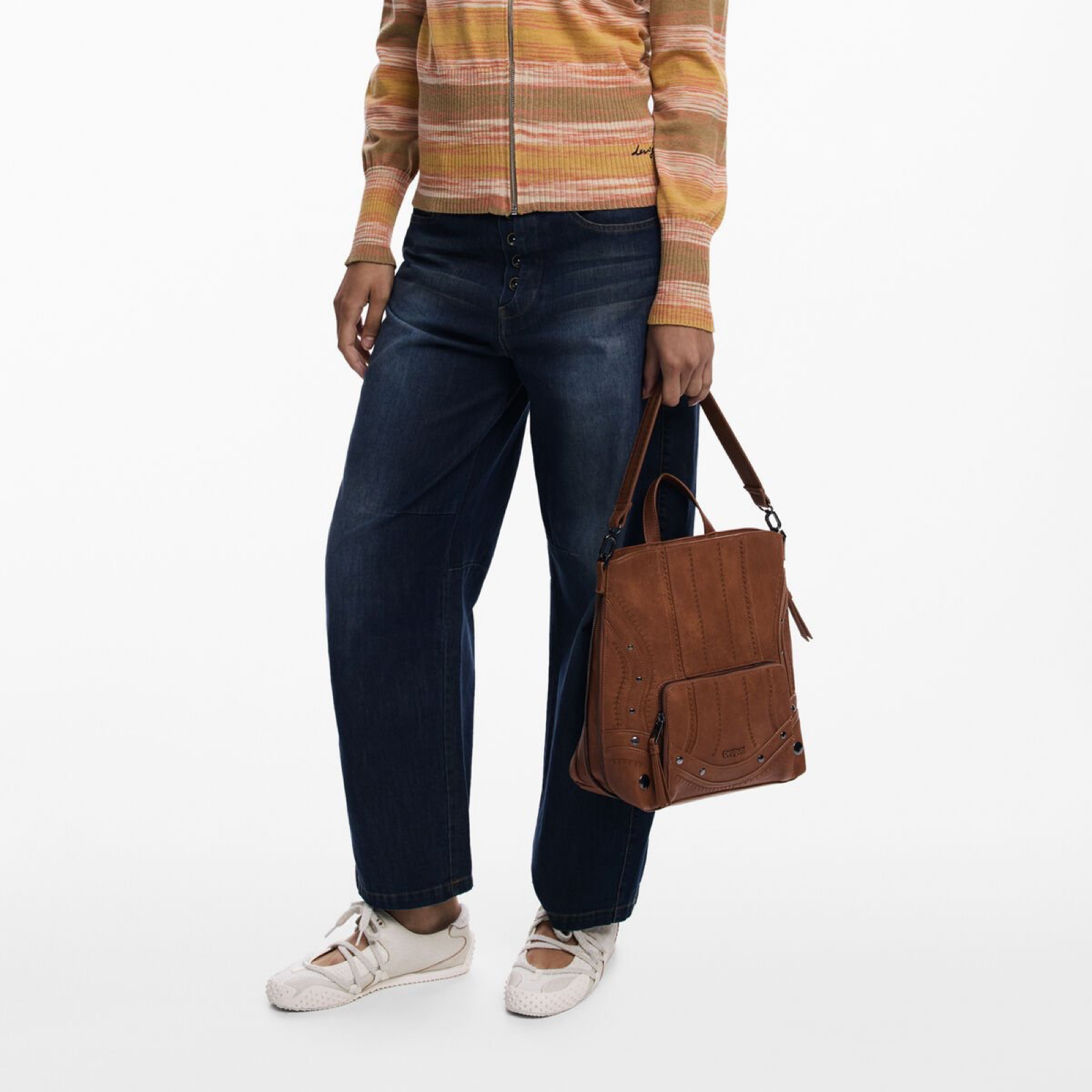 Дамска кафява раница Desigual Women Rucksack 25WAKP23 Hand View