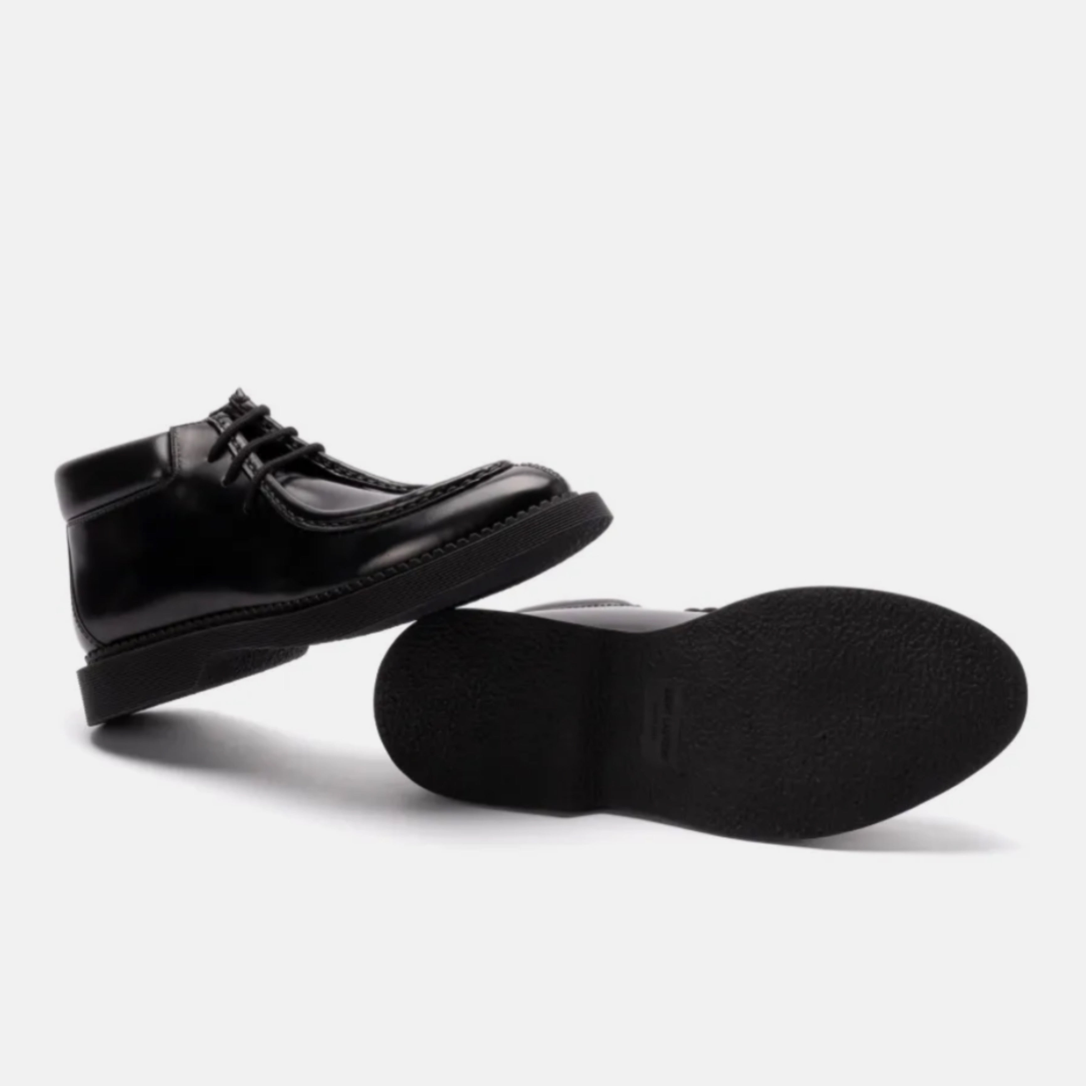 Мъжки боти Men’s lace-up ankle boots Saint Laurent Arno Black outsole view