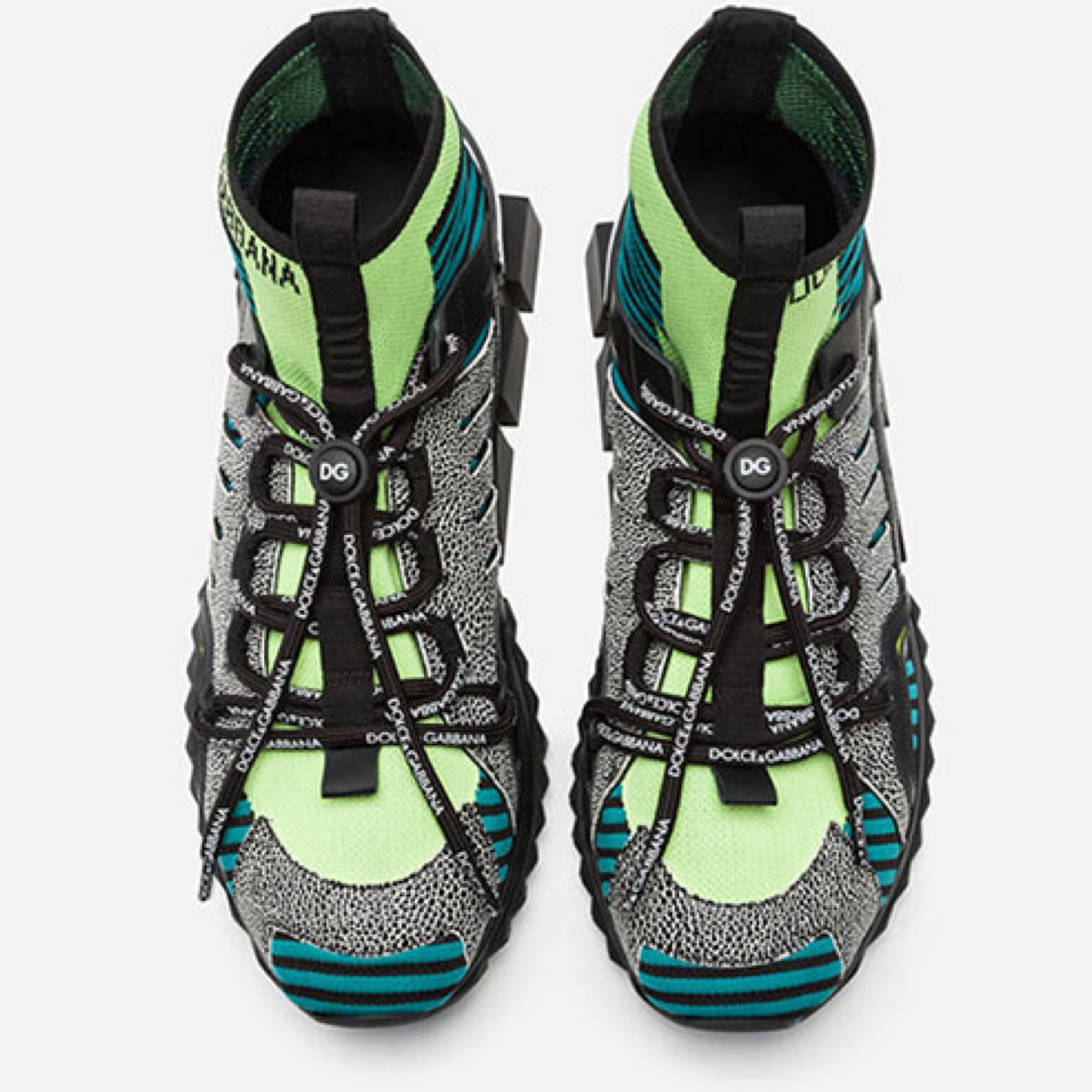 Dolce & Gabbana Sorrento High Top Sneakers Top View
