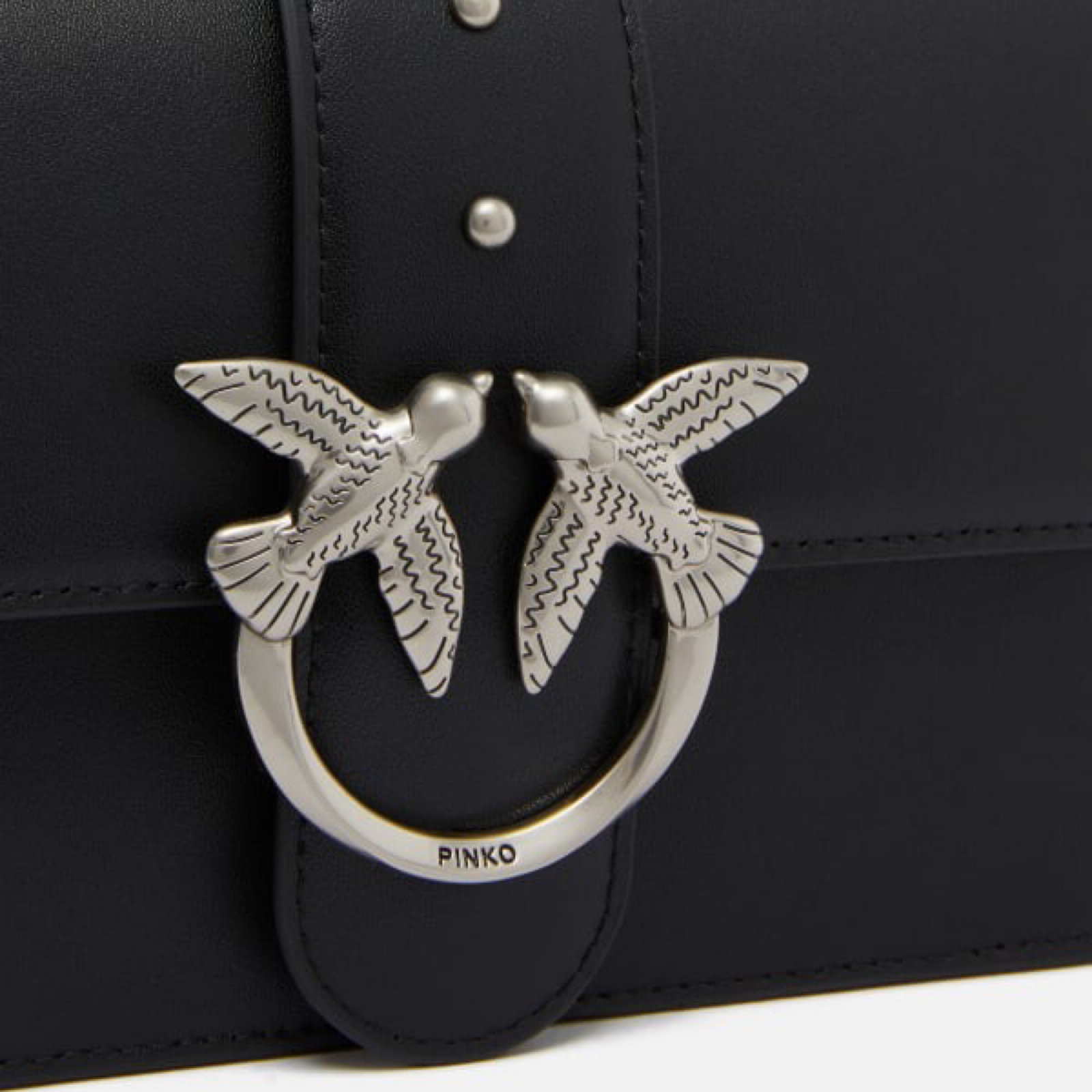 Дамска черна чанта Pinko Mini Love One Simply 105856 A0F1 Close-Up