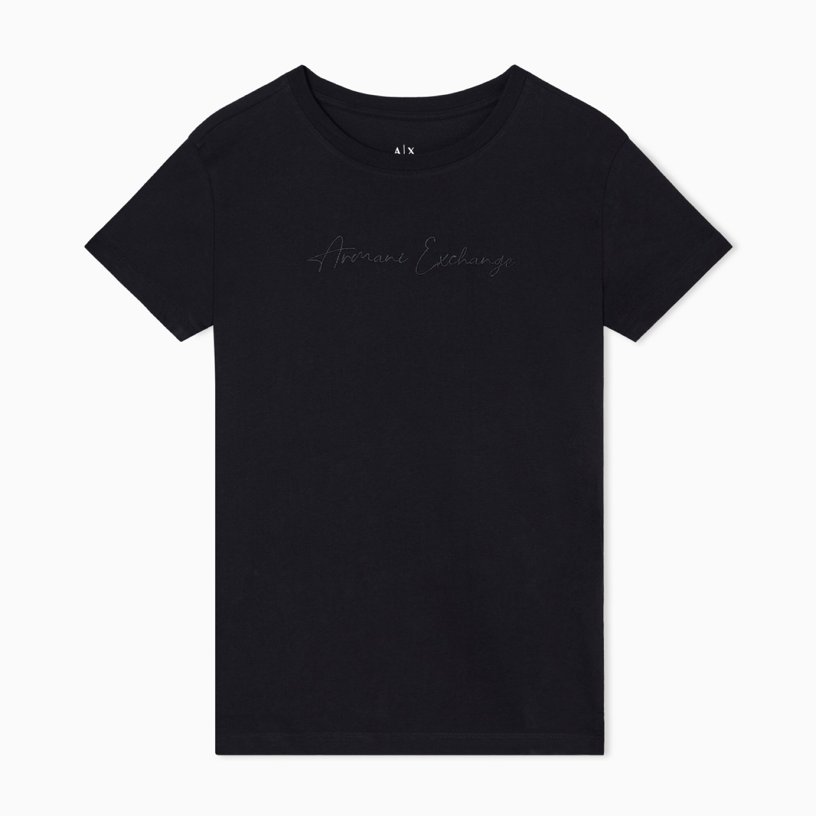 Дамска черна тениска Armani Exchange Women T-shirt XW000839 AF10356 Front View