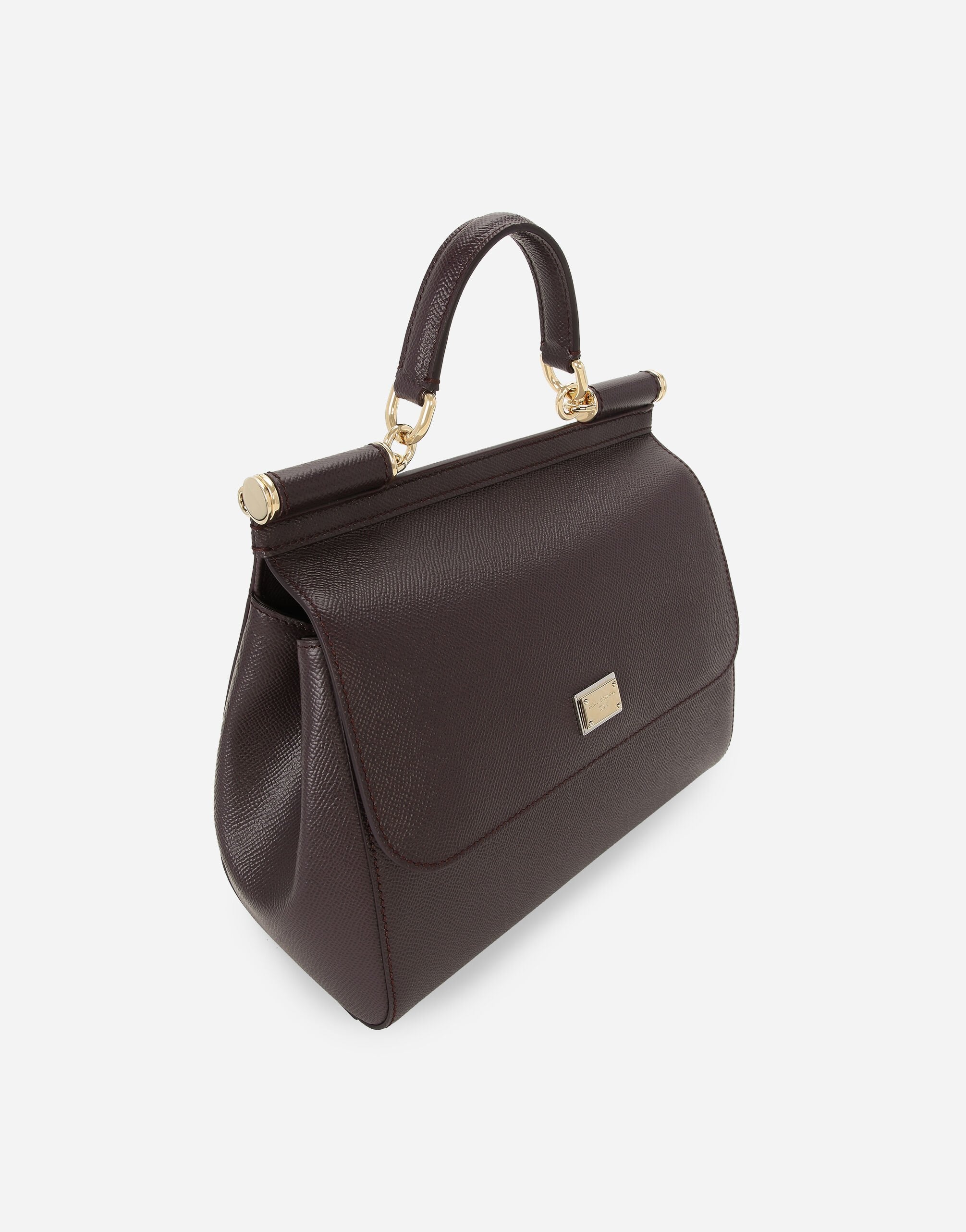 Дамска чанта Women’s handbag Dolce & Gabbana Large Sicily BB6002B10018M073 Bordeaux top angled view