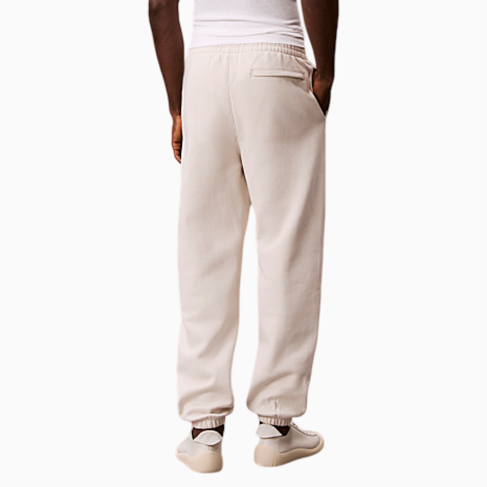 Мъжко бежово спортно долнище Calvin Klein Jeans Men Sweatpants LV04RD252G Back View