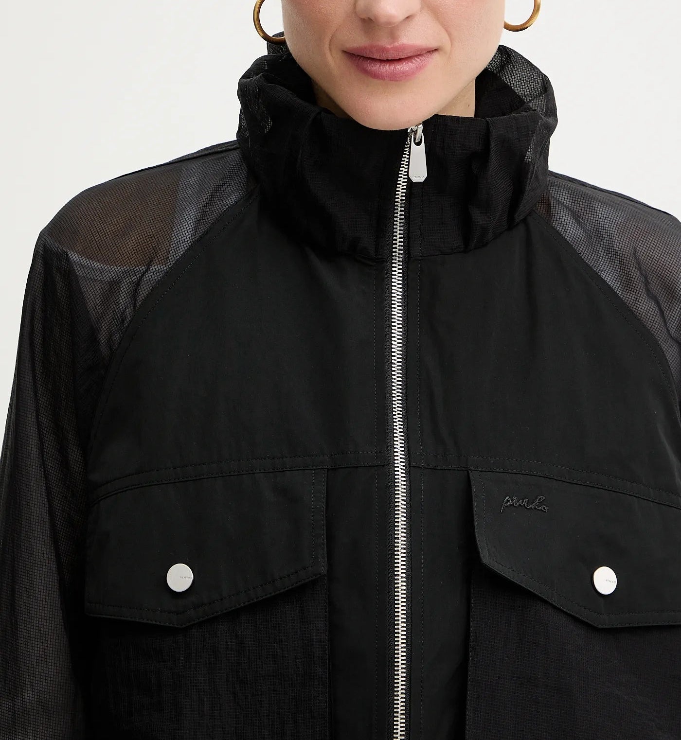 Дамско яке Pinko Women’s jacket Pinko Beth
106592 A325 Z99 Black close up view