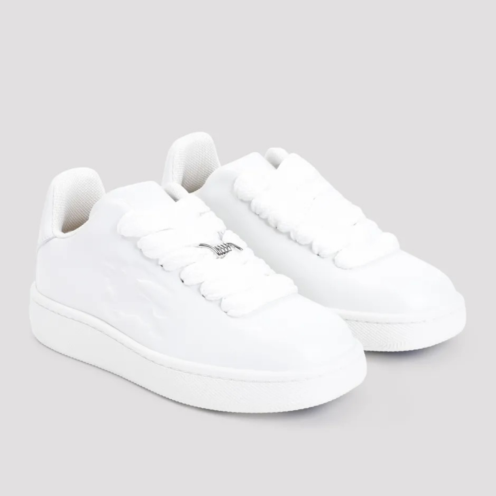 Burberry Box Leather Sneakers Top View