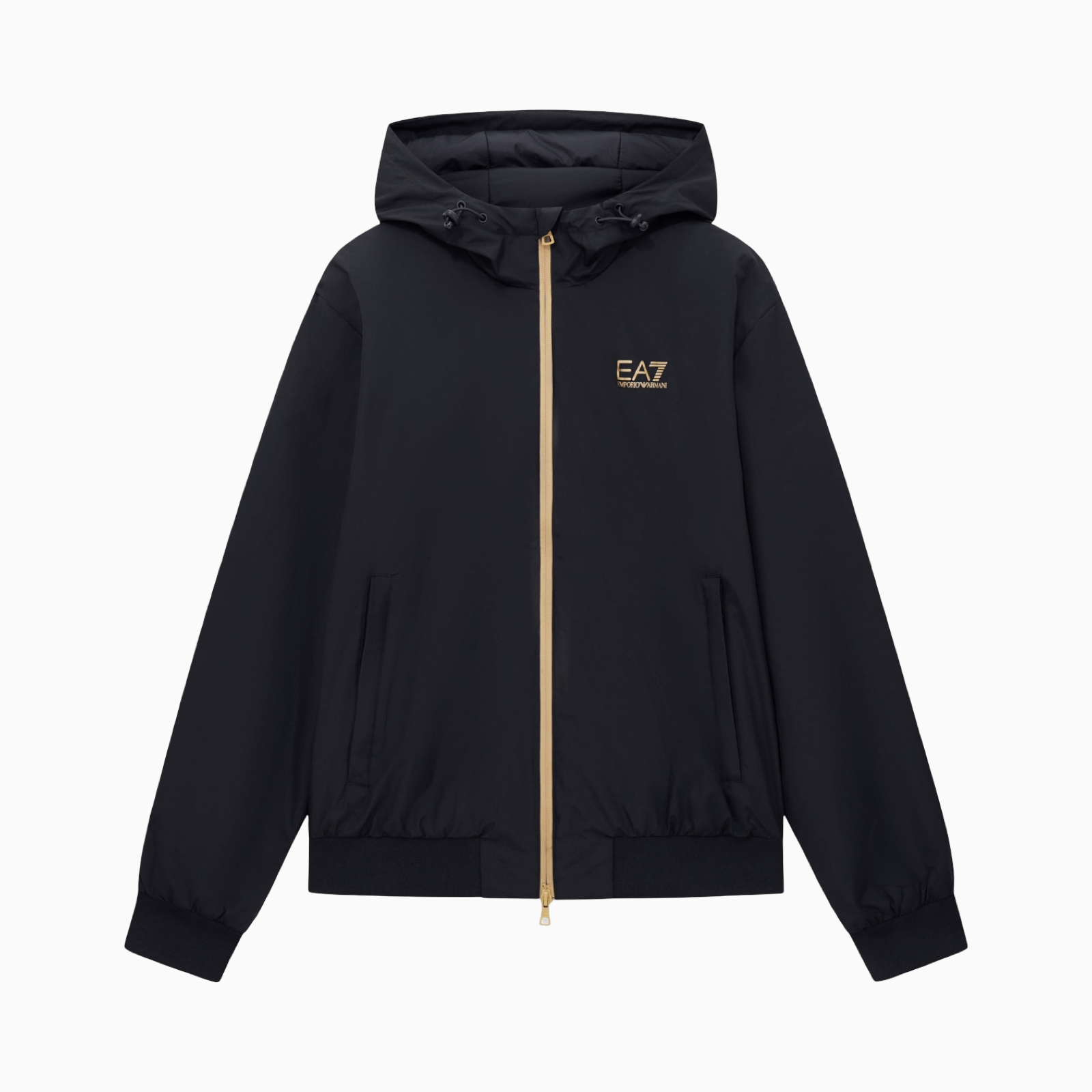 Мъжко черно пролетно есенно яке EA7 Emporio Armani Men Jacket 8NPB21 PNFZZ 0208 Front View