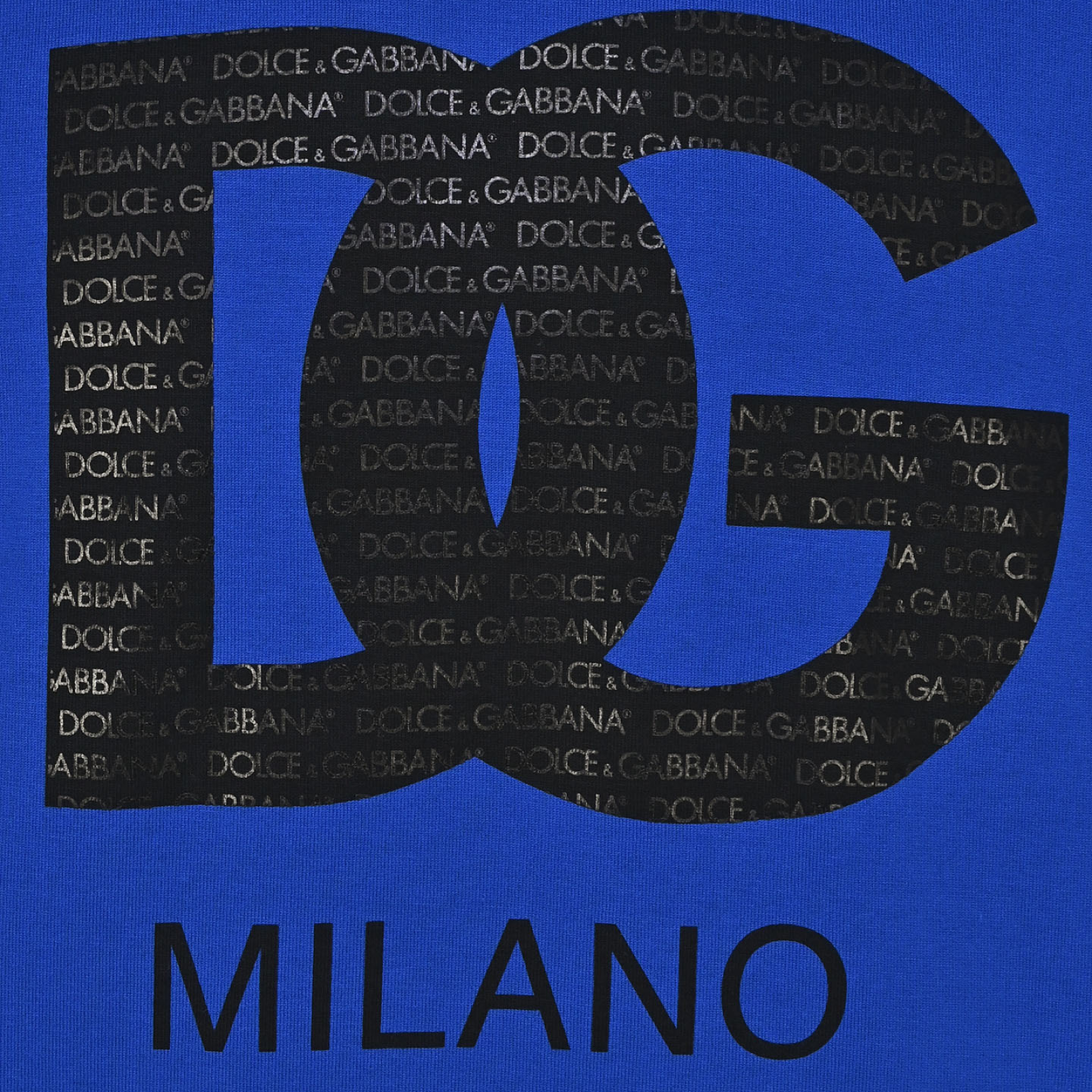 Мъжка синя тениска Dolce & Gabbana Logo Print Men T-shirt