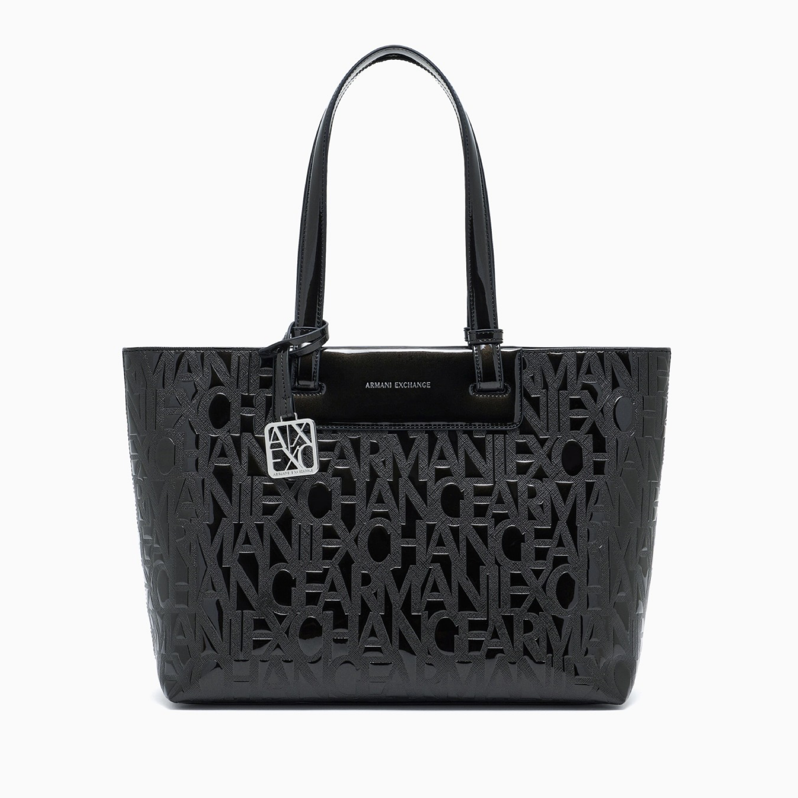 Дамска черна чанта Armani Exchange Women Shopper Bag XW001481 AF17290 Front View