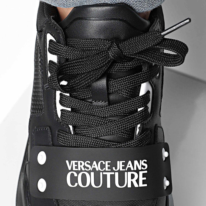 Мъжки кецове Men's sneakers Versace Jeans Couture 79YA3SC4 ZSC55 899 Black logo view