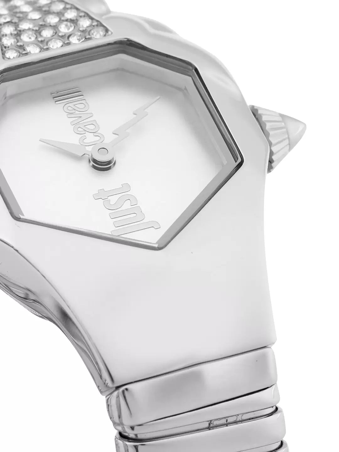 Дамски часовник Women’s watch Just Cavalli Signature Snake Glam JC1L022M0055 Silver