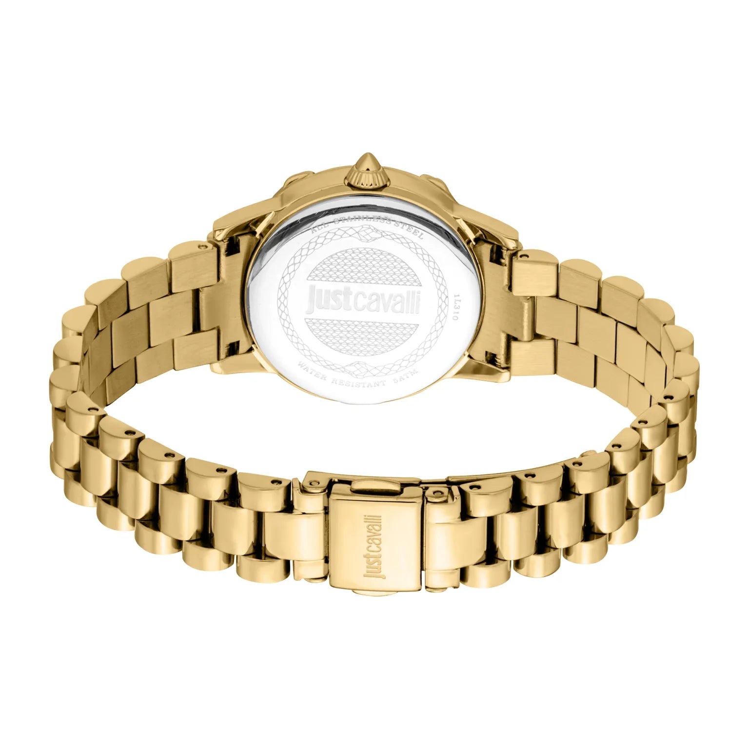 Дамски часовник Women’s watch Just Cavalli Animalier Fiorenza Snake JC1L310M0075 Yellow Gold Turquoise