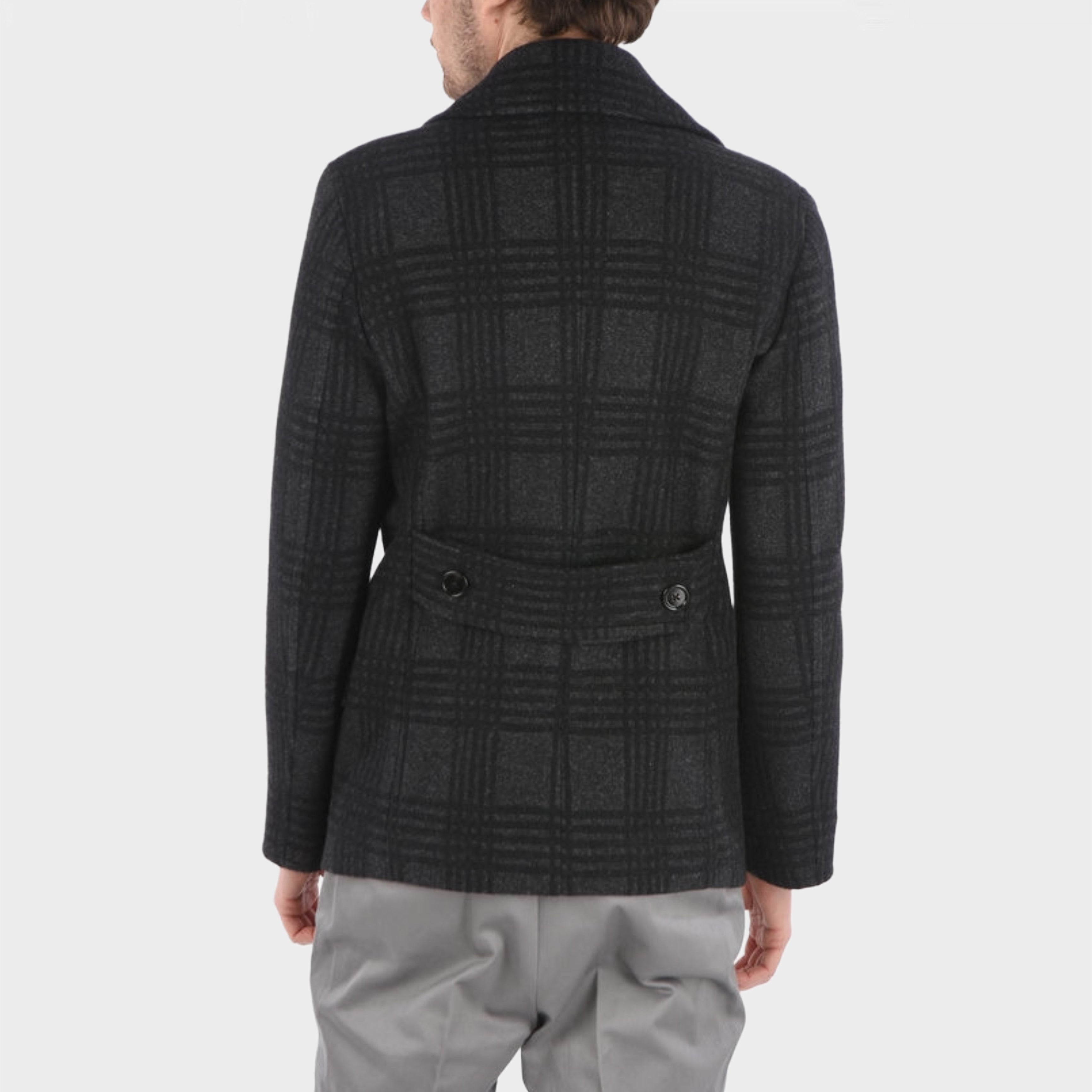 Мъжко палто тренчкот от вълна в сиво DOLCE & GABBANA Men’s Luxury Wool Trench Coat