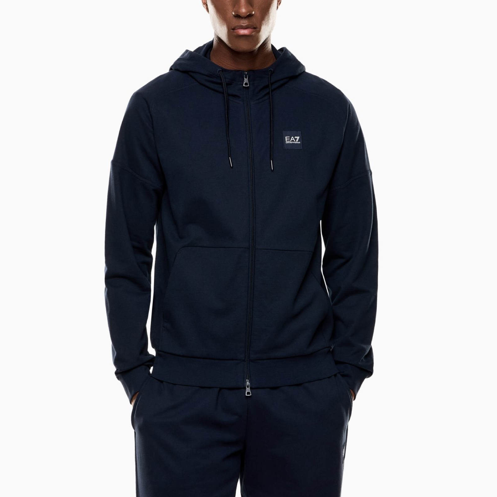 Мъжки син екип EA7 Emporio Armani Men Tracksuit 7M000914 AF10377 Front View