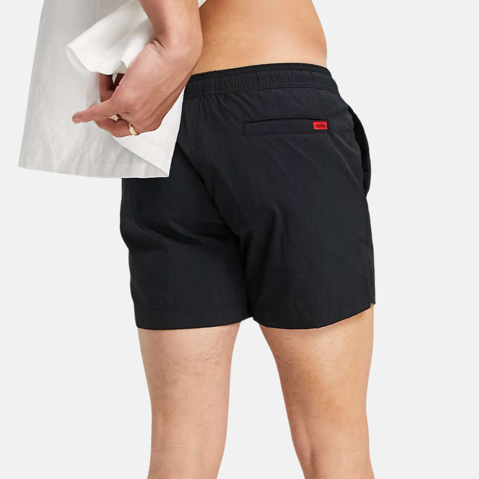 Мъжки черни бански Hugo 50493450 Back View