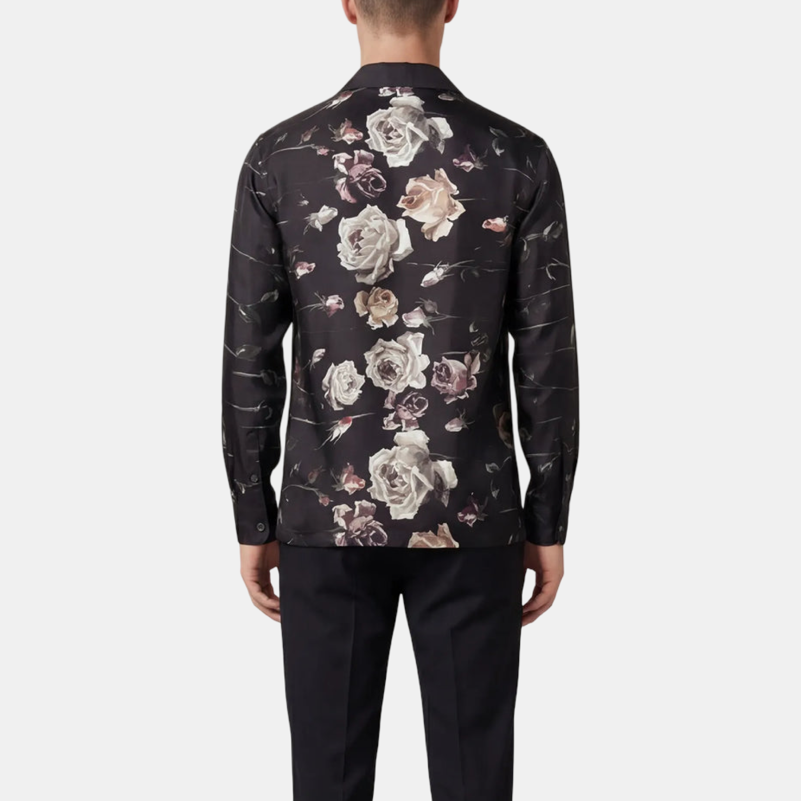 Мъжка риза Dolce & Gabbana Floral Print Shirt G5EM2T HH1XP HNR62 Back View