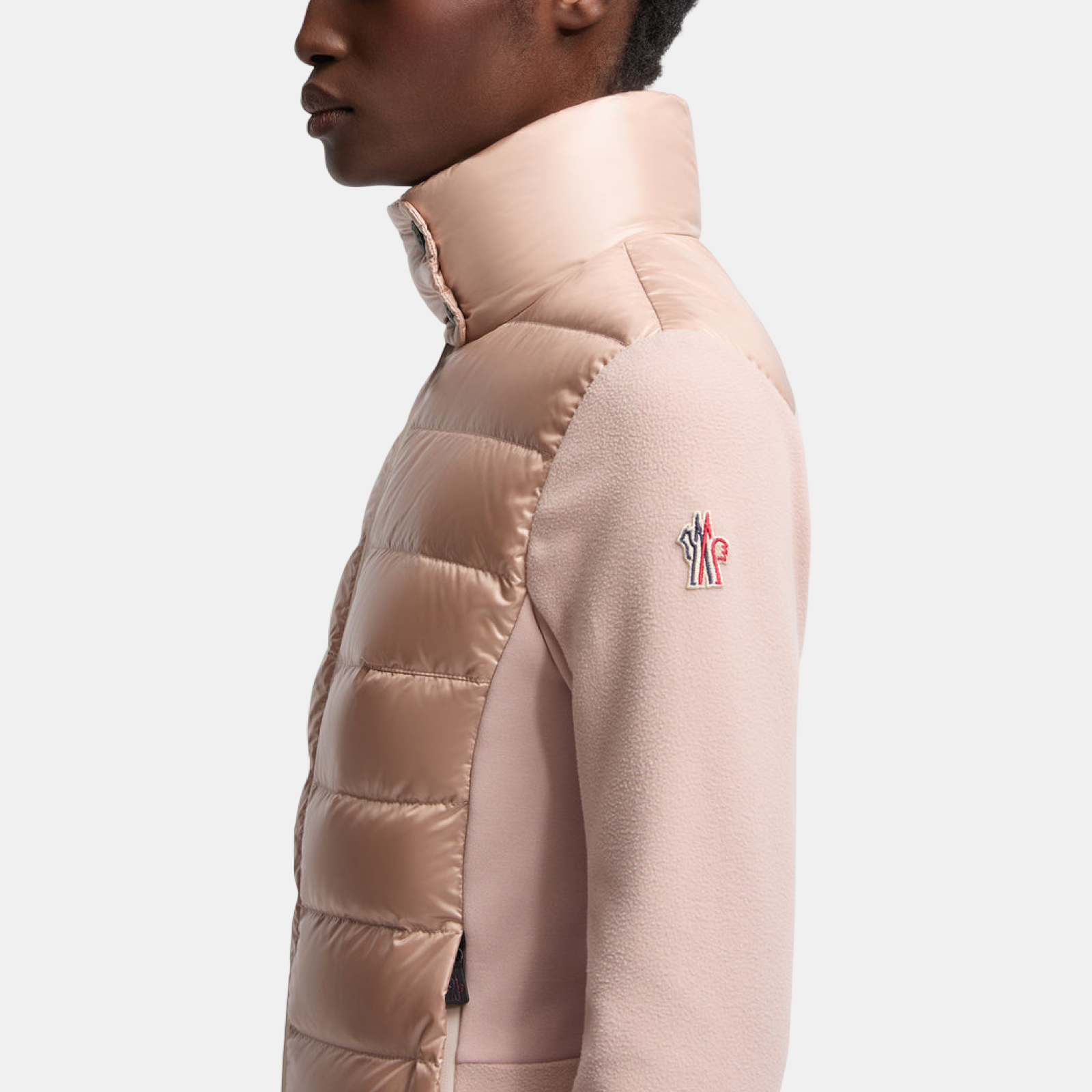 Moncler Grenoble Padded Zip-Up Women Sweatshirt K20988G 000178 0093 Side View