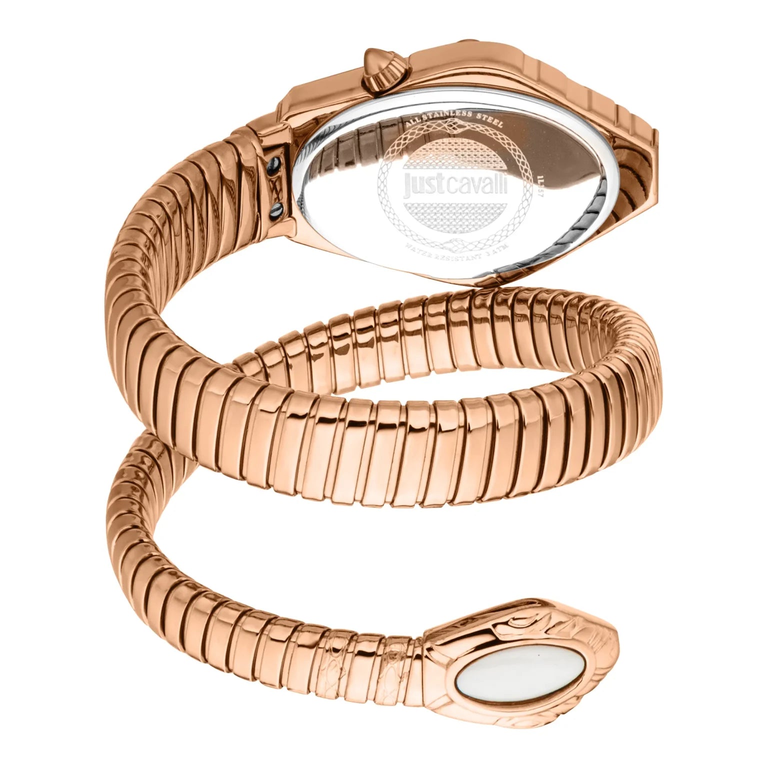 Дамски часовник Women’s watch Just Cavalli Signature Snake Lirica JC1L357M0045 Rose Gold MOP