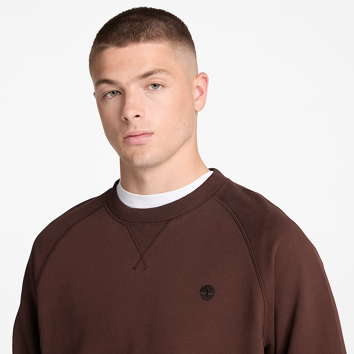 Мъжка памучна блуза Men’s Exeter River Crew Sweatshirt TBC0YHBAAJD Brown close up view