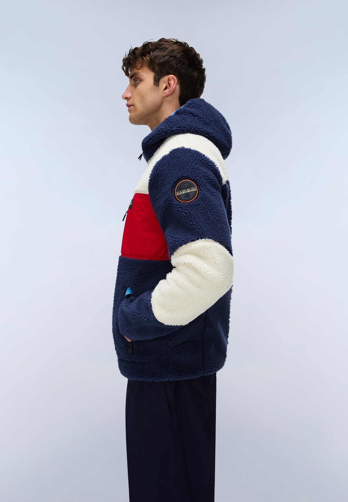 Men’s Full-Zip Fleece Hoodie Napapijri Yupik
NP0A8AZUYUPIKFZ5 M6E side view