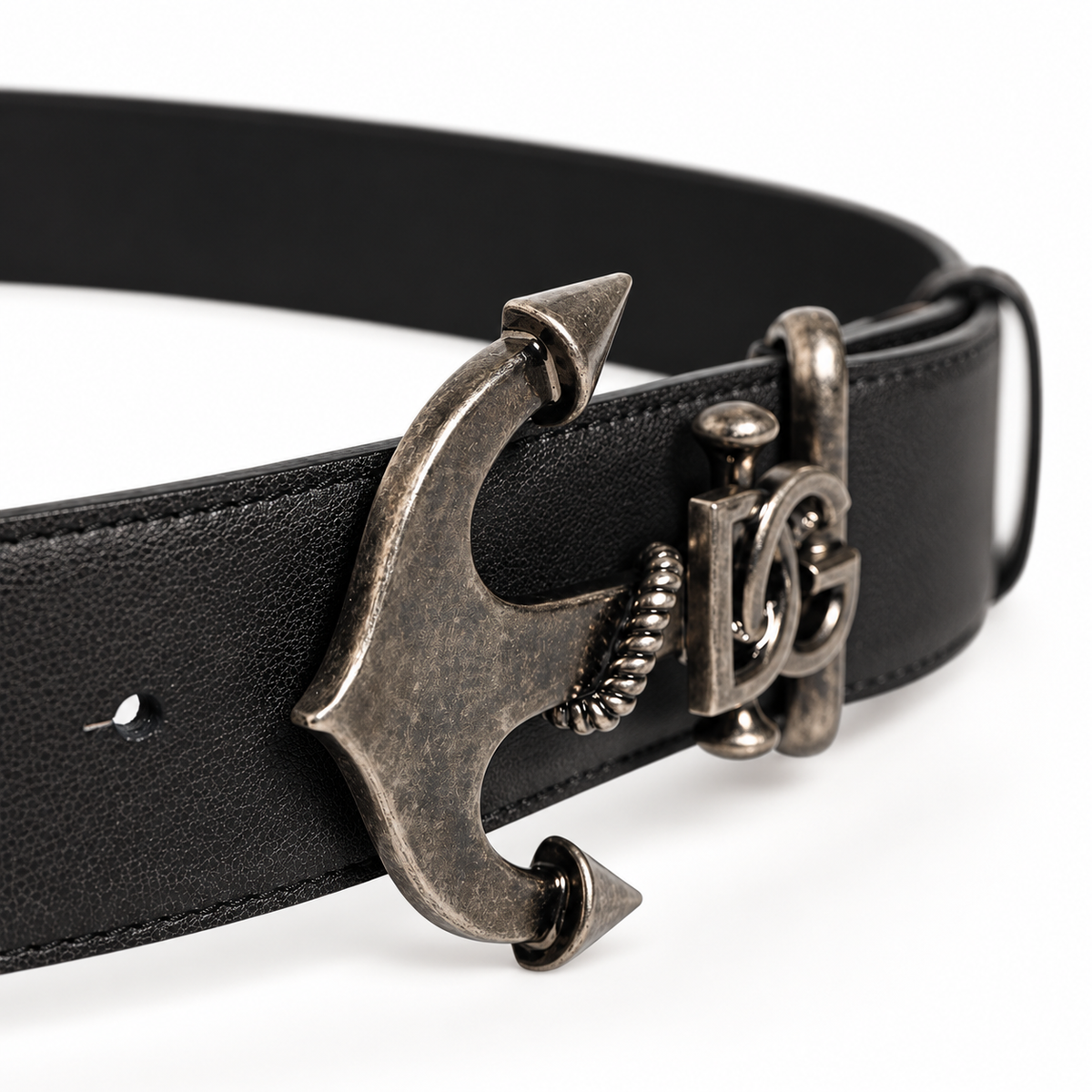 Men’s anchor buckle belt DOLCE & GABBANA
BC4861 AR840 80999 Black angled view