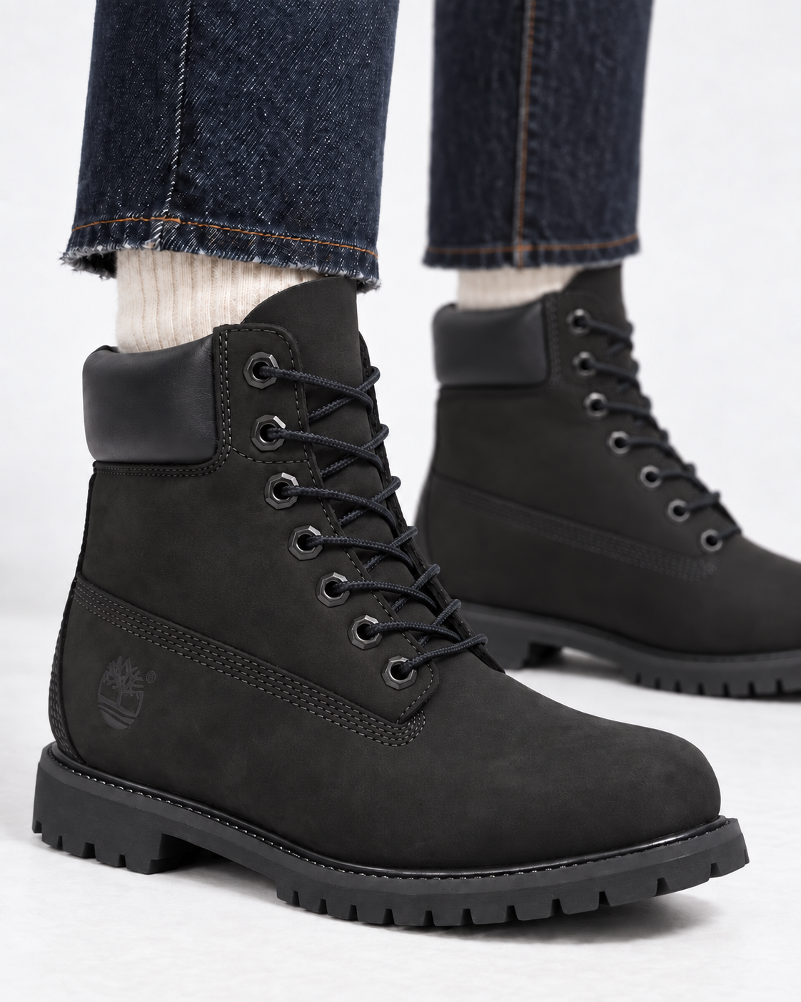 Мъжки боти Men’s ankle boots Timberland Premium 6-inch Waterproof TB110073001 Black close up view