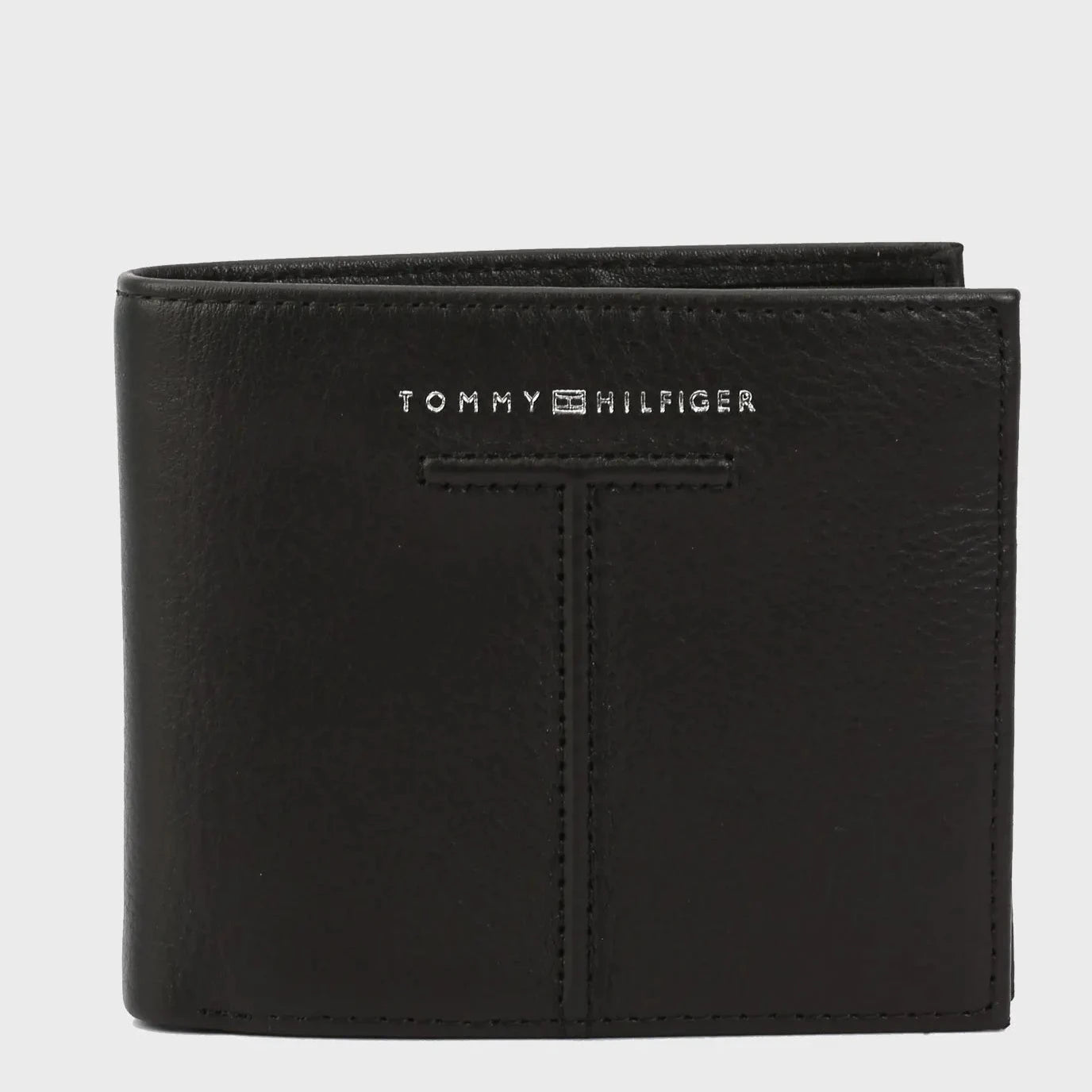 Мъжки портфейл Men's leather wallet Tommy Hilfiger AM0AM10612BDS Black front view