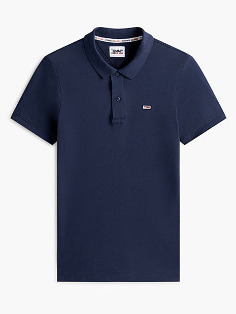 Мъжка поло тениска Men’s polo shirt Tommy Hilfiger DM0DM15370 C87 Dark Blue front view