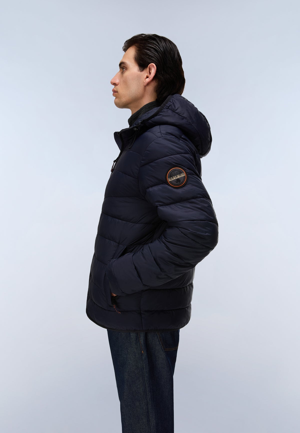 Men’s puffer jacket Napapijri Aerons
NP0A8B9K AERONS H4 176 Dark Blue side view 1