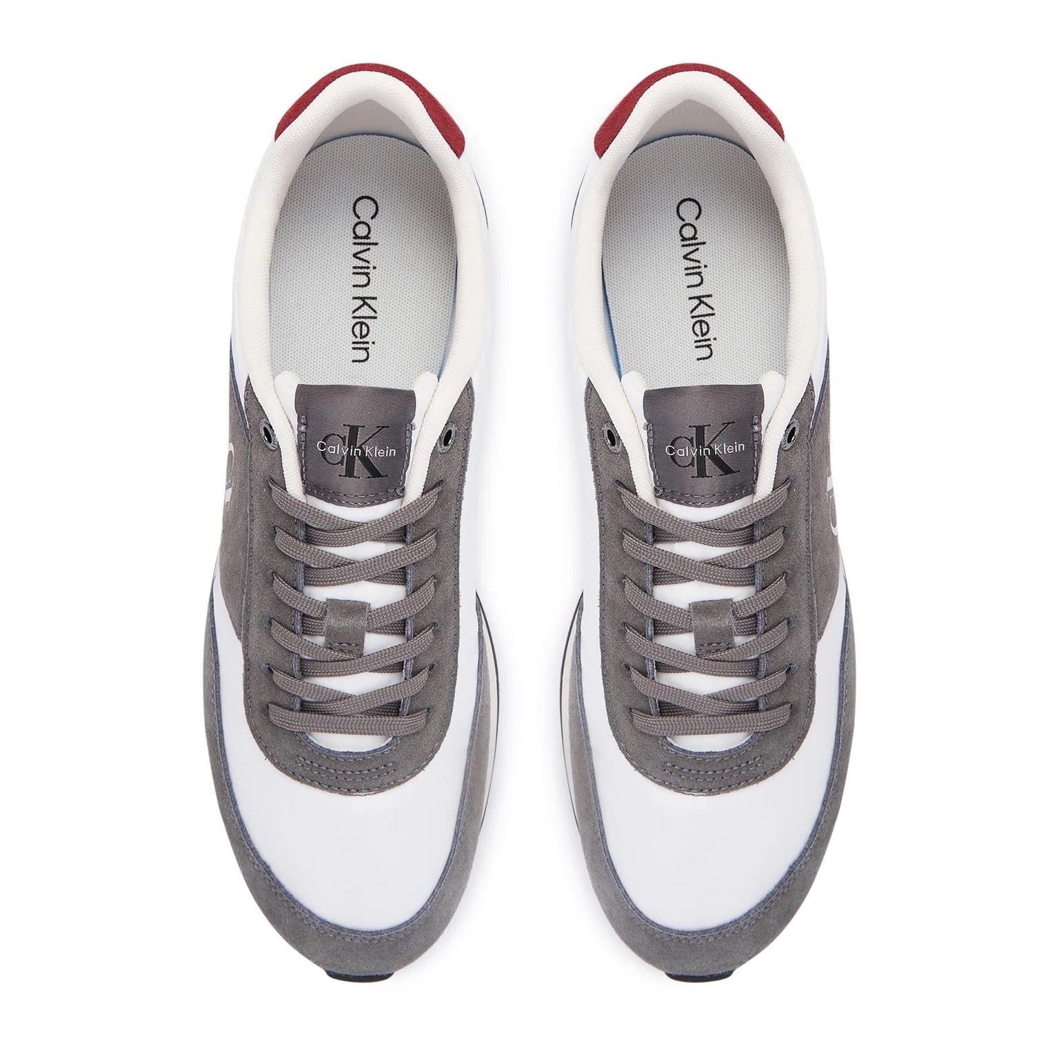 Мъжки кецове Men’s sneakers Calvin Klein HM0HM02212 0IV Gray / White top view
